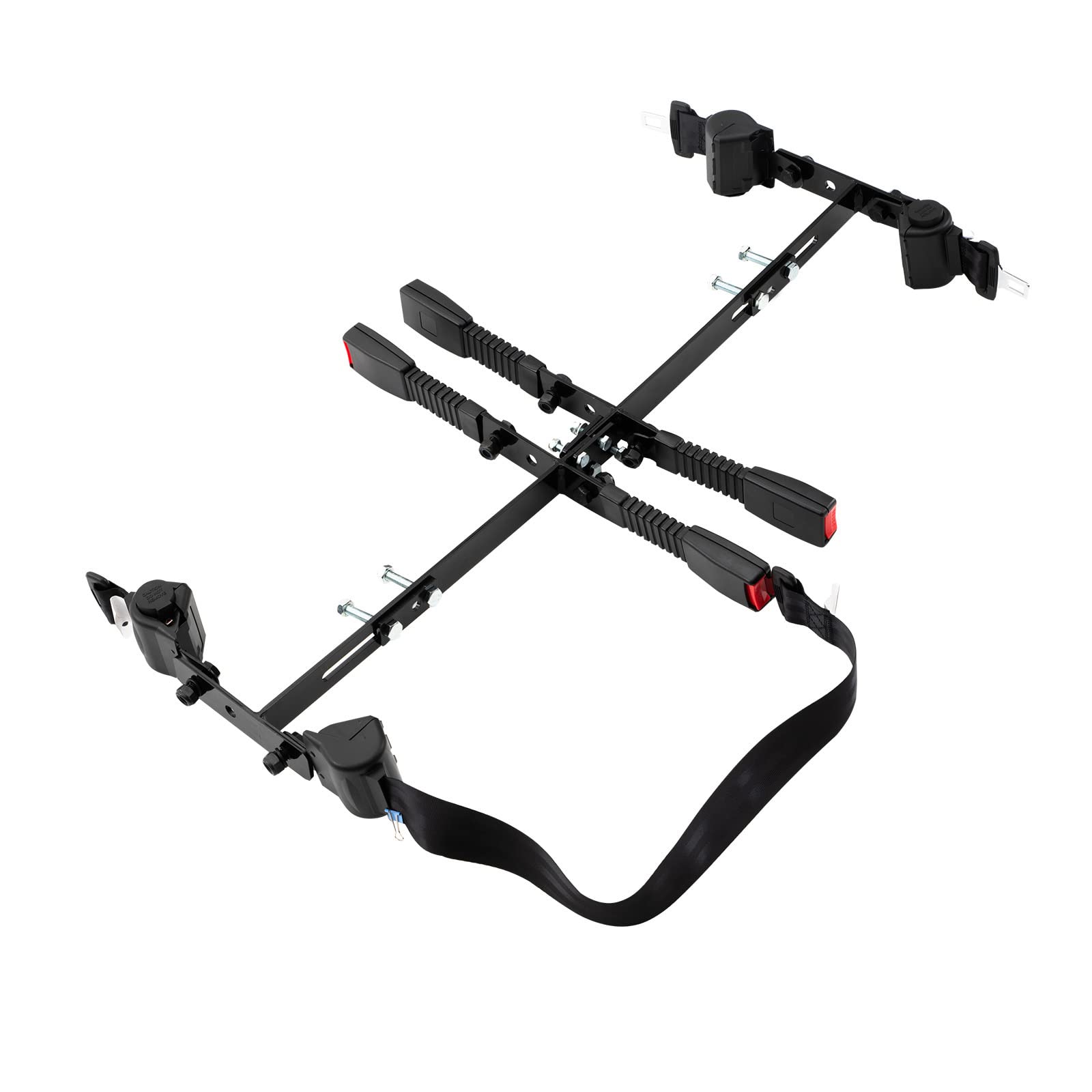 Retractable Golf Cart Belt Kit - Set of 4 with Bracket | Fits EZGO TXT, YM, Club Car DS Precedent & Most Golf Carts | Perfect for Golf Course, Resort & Community Transportation