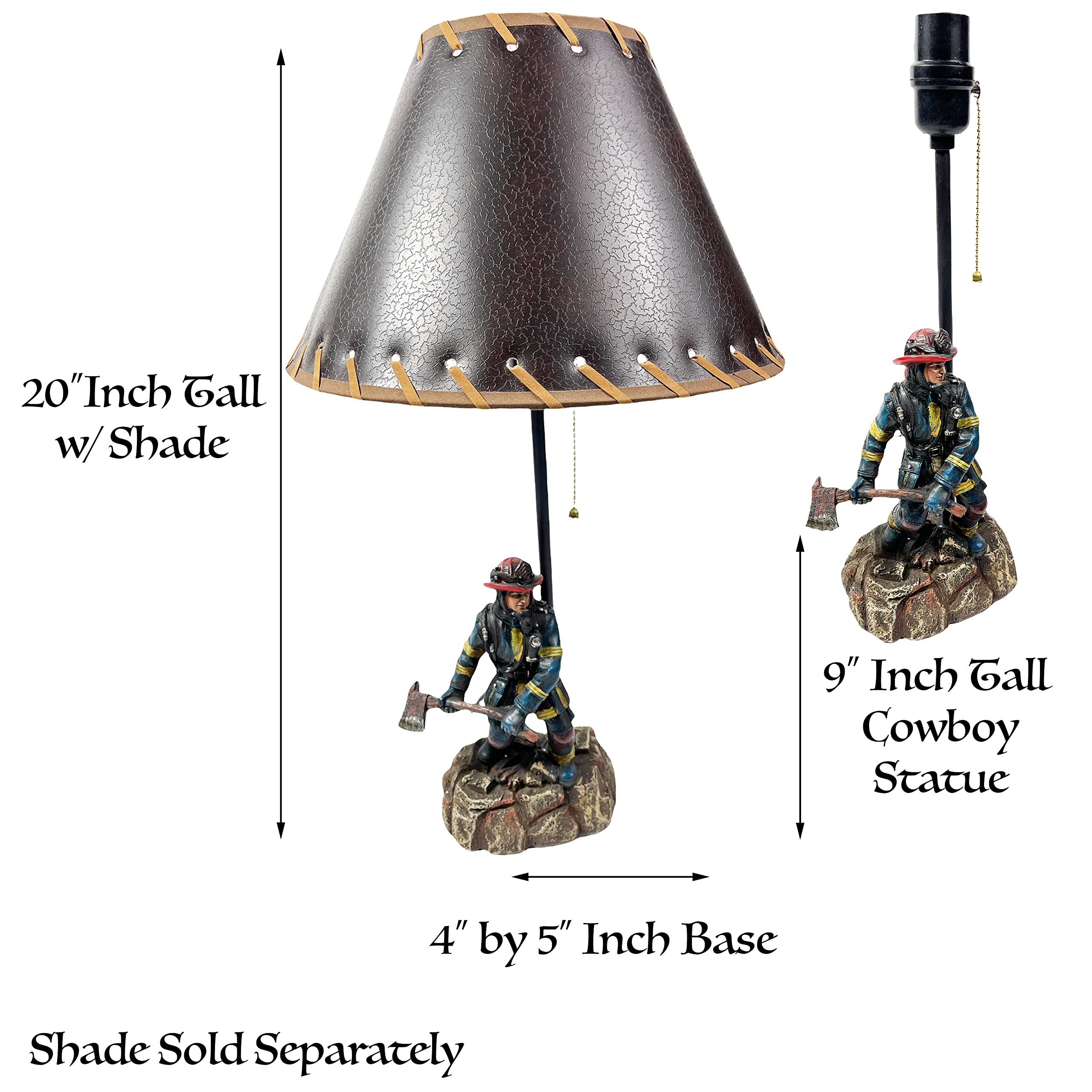 Firefighter Boot and Helmet Desk Lamp - 12