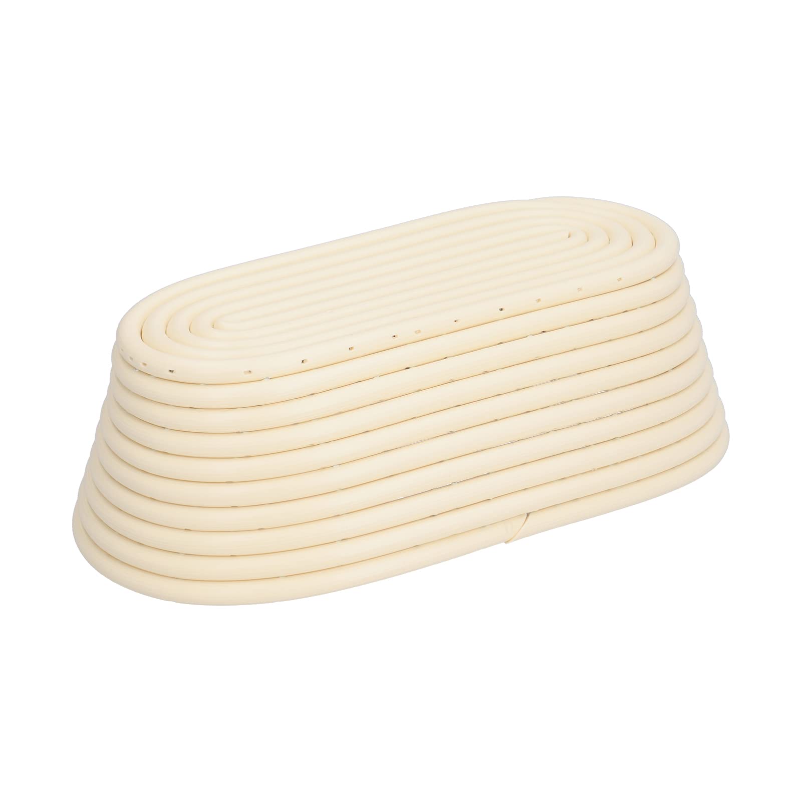 Premium Fermentation Basket for Bread Proofing - Easy to Clean, Washable Dough Bowl - Innovative Oval Shape Baking Mold for Home Kitchen & Professional Bakeries (25x15x8cm, Off-White) | Perfect for Sourdough, Artisan Bread & Pastry Making