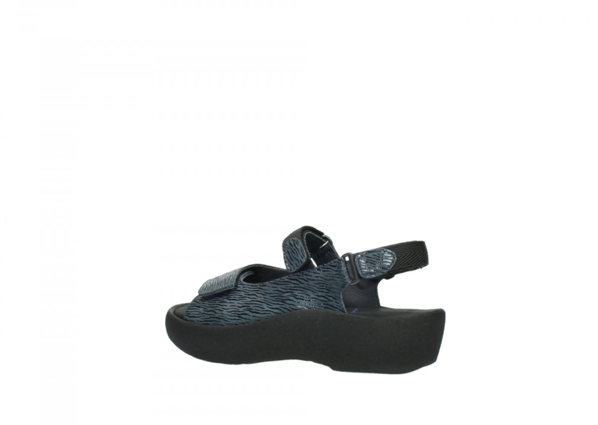 Wolky Women's Comfortable Flat Sandals - Denim Blue | Size 10.5-11 | Perfect for Summer, Beach & Casual Outings