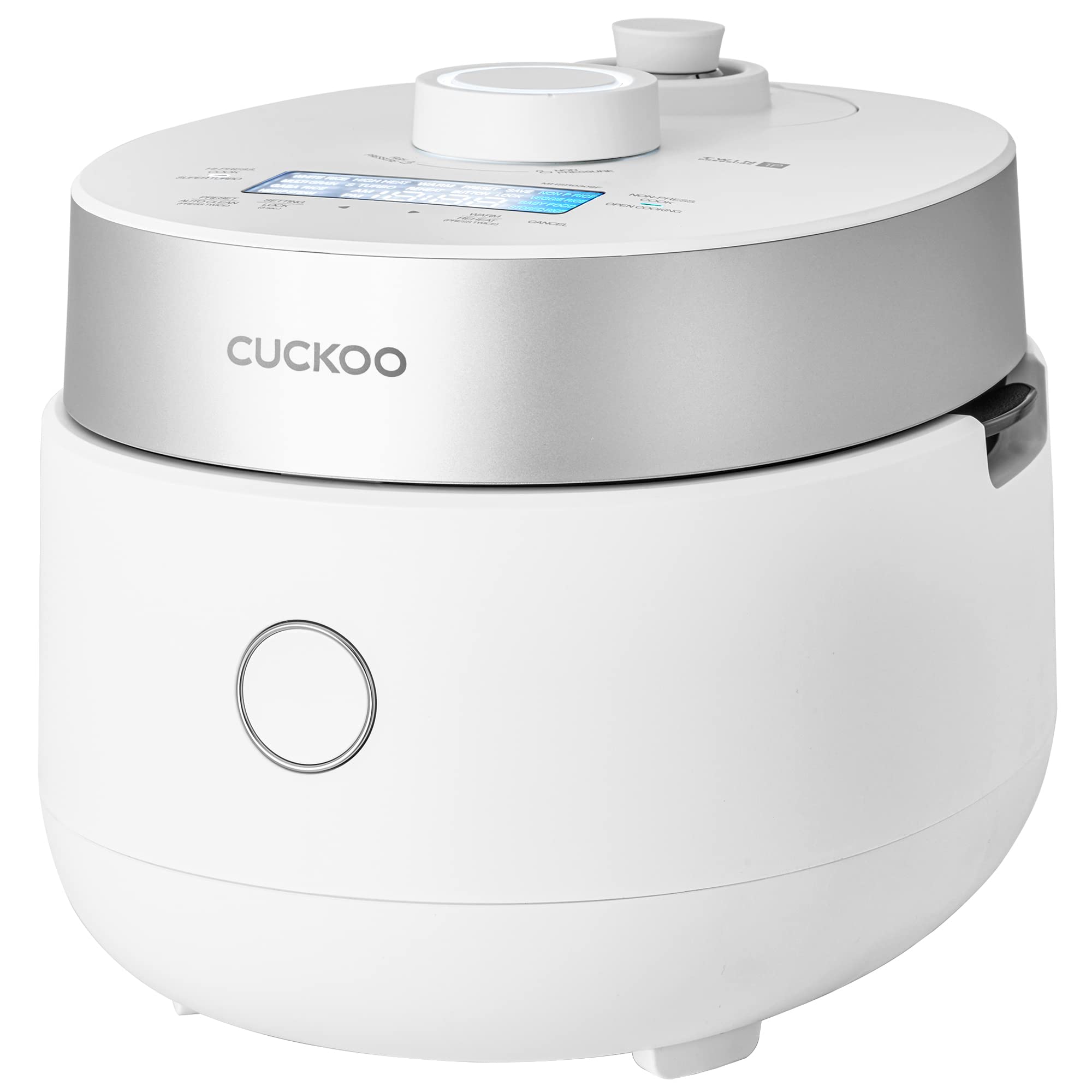 CUCKOO CRP-MHTR0309F 3-Cup Uncooked / 6-Cup Cooked Induction Heating Twin Pressure Rice Cooker with Nonstick Inner Pot - 15 Menu Modes, 3 Voice Guides & Auto Clean (White) | Perfect for Small Families, Dorm Rooms & Office Kitchens