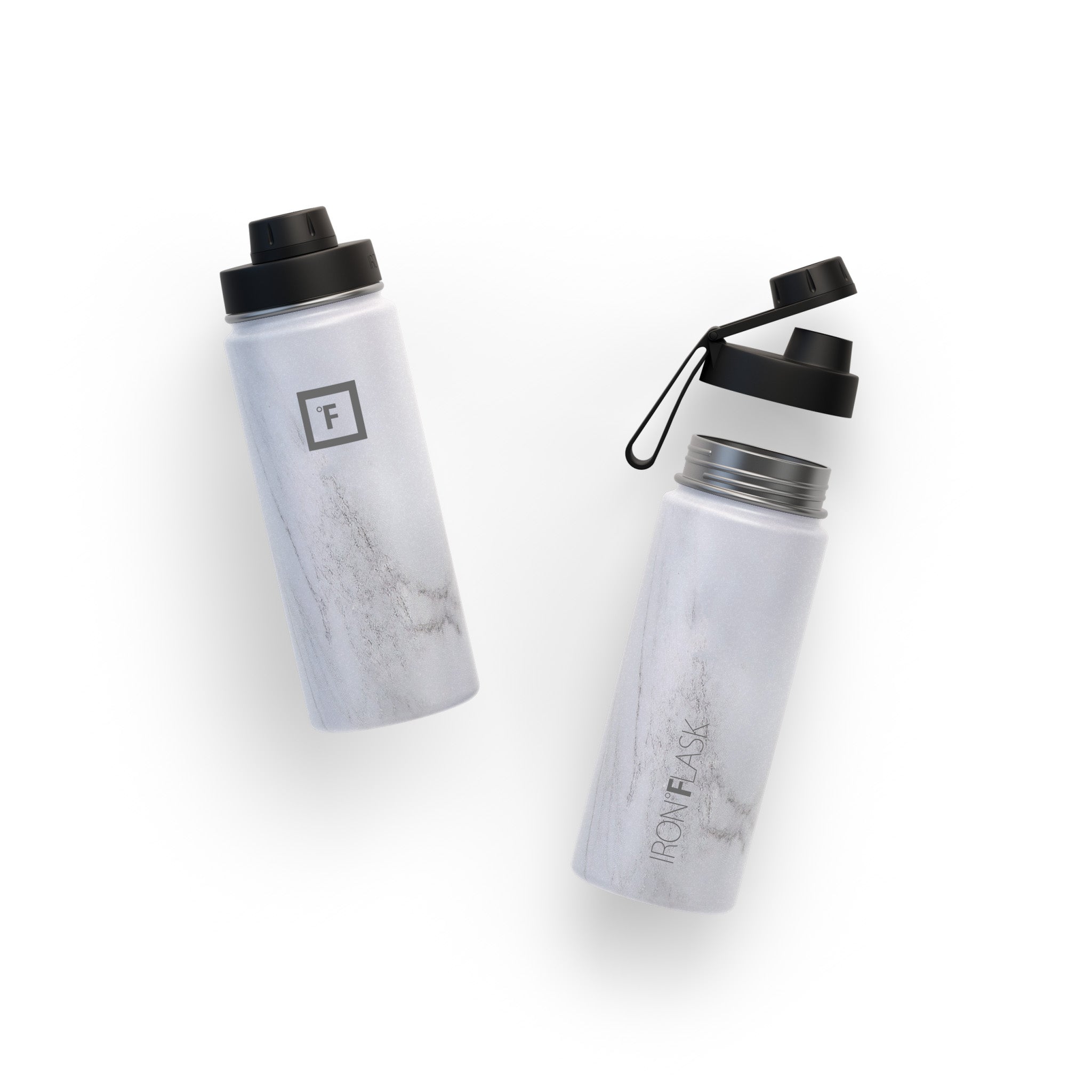 18 Oz Wide Mouth Water Bottle with Spout Lid - Leak Proof & BPA Free - Perfect for Gym, Hiking, Travel & Outdoor Activities