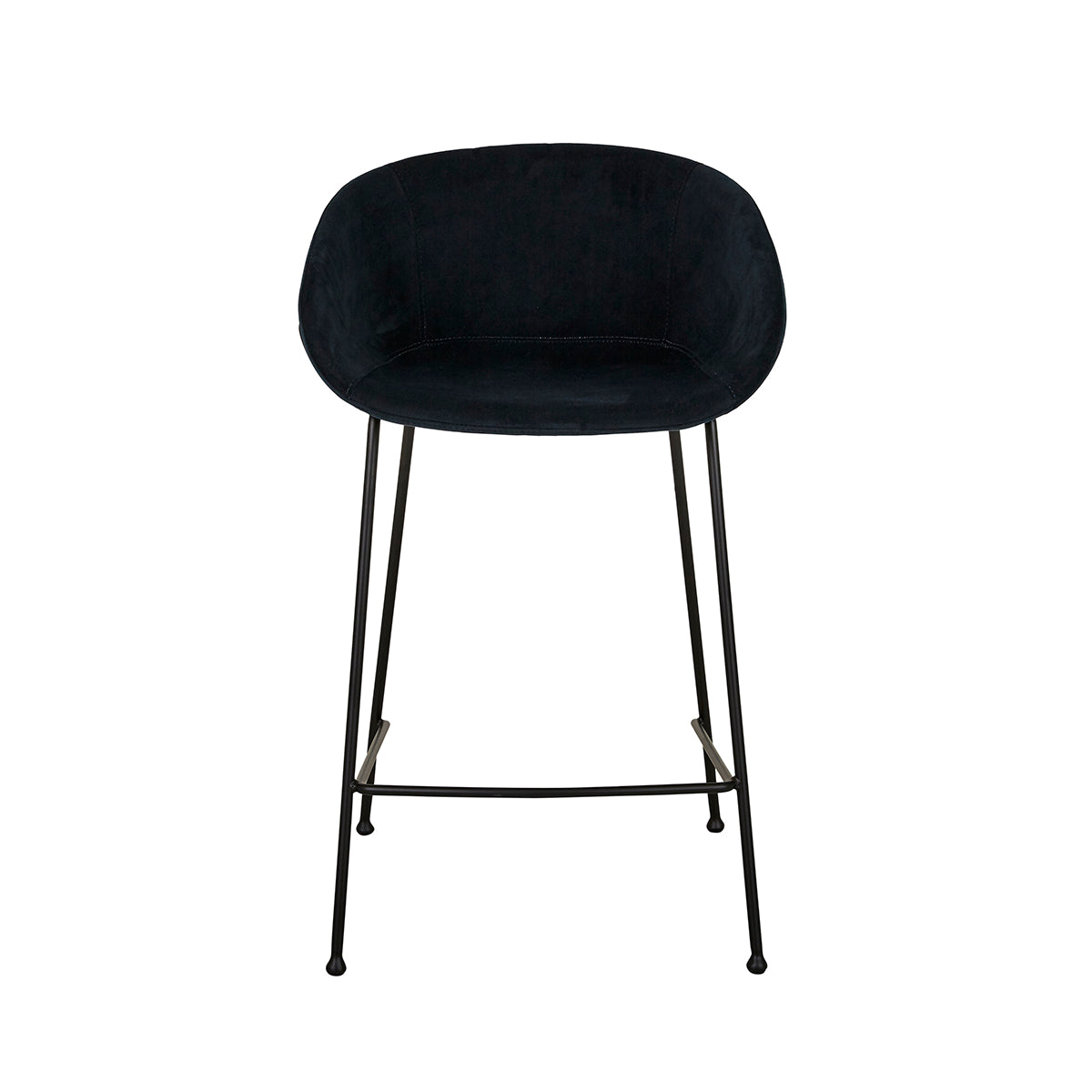 Duke Fabric Bar Stool (65cm/25.6in) - Modern Kitchen & Home Bar Counter Height Stool with Padded Seat - Perfect for Dining, Kitchen Island & Breakfast Nook