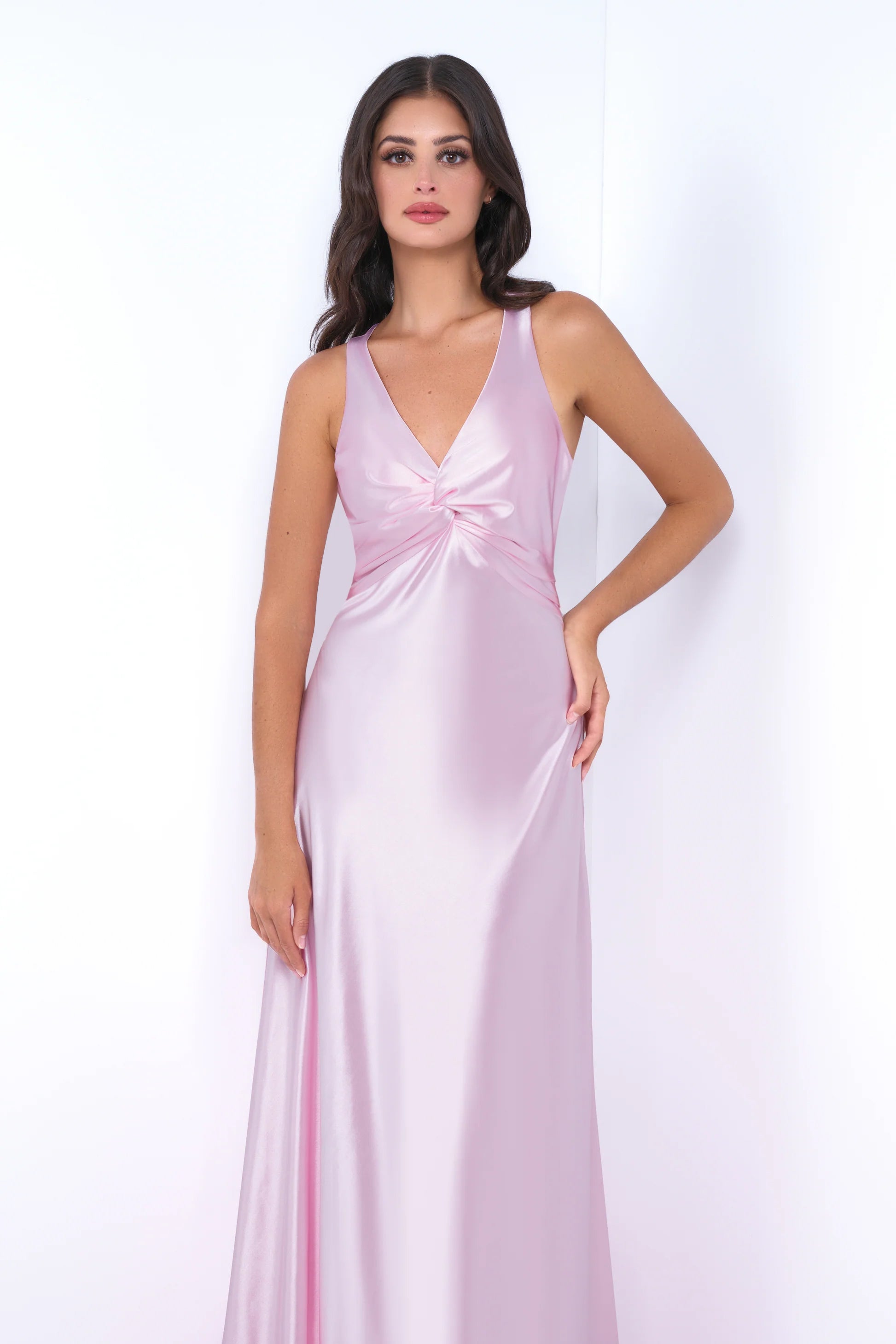 Odette Maxi Dress in Pink - Elegant Long Flowy Dress for Women, Perfect for Summer, Beach, Parties & Special Occasions