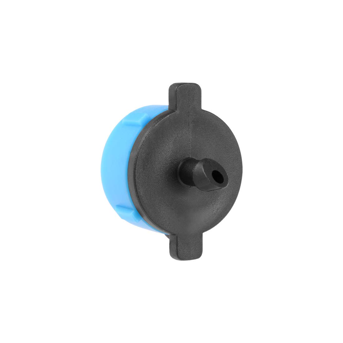 Pressure Compensating Dripper 4GPH 16L/H - 30pcs Garden Drip Irrigation Emitters with Barbed Hose Connector (Black & Blue) - Ideal for Lawn, Flower Beds & Vegetable Gardens