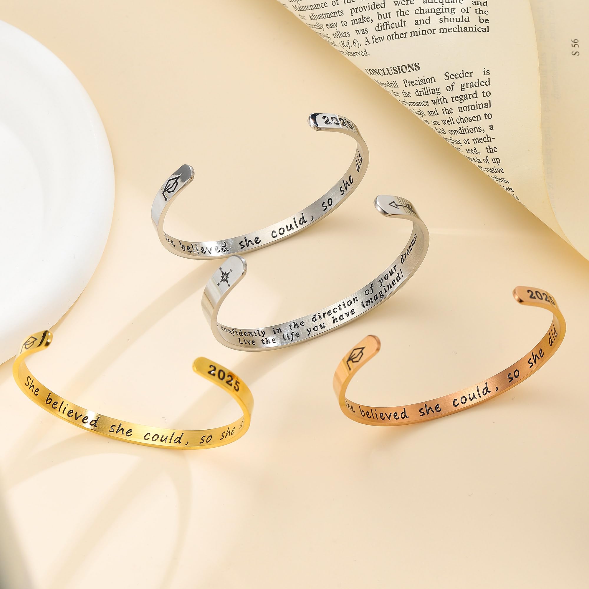 Inspirational Graduation Bracelet for Women - 