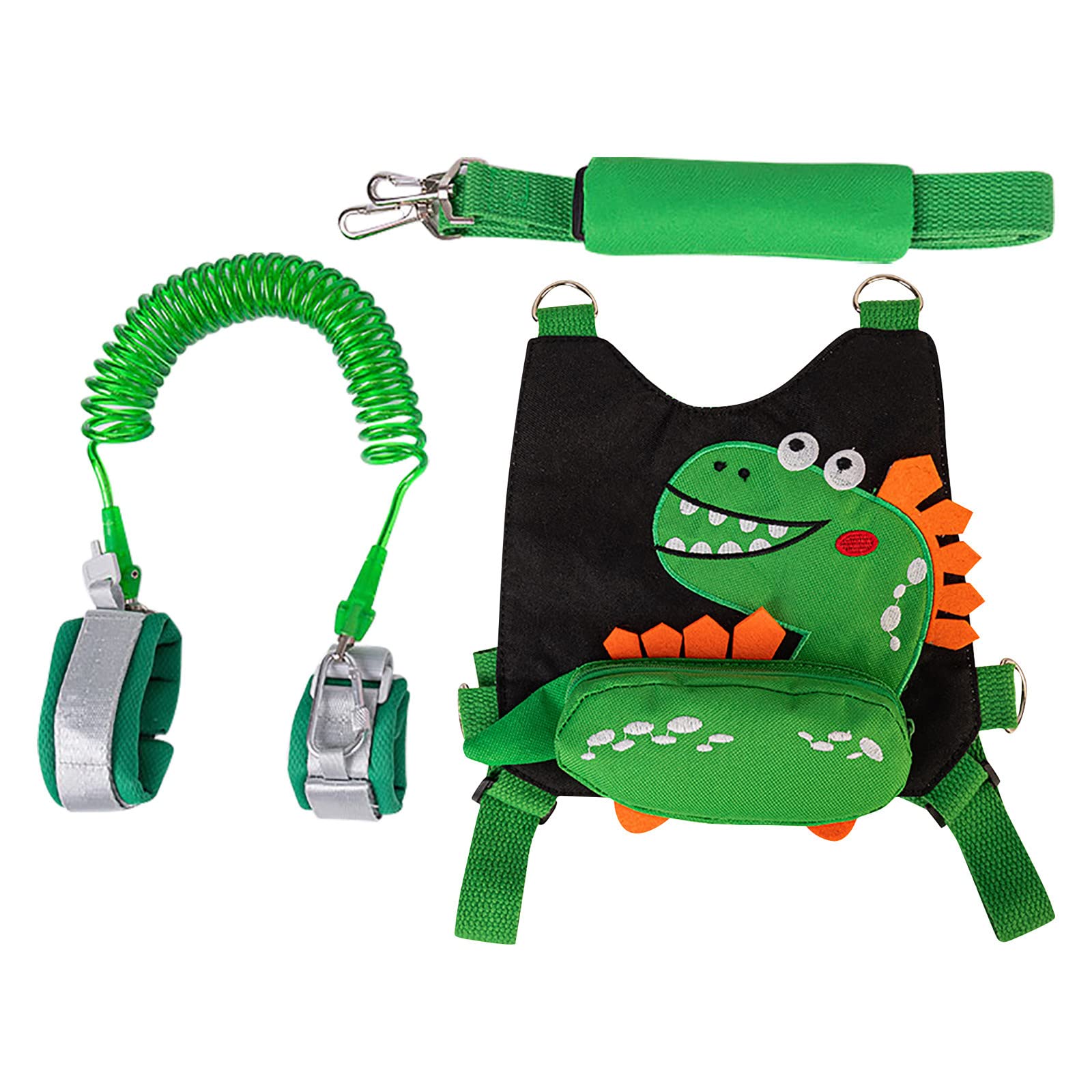 Dinosaur Toddler Leash - Adjustable Safety Wrist Strap for Kids Walking, Anti-Lost Wrist Link Belt for Toddlers (Perfect for Park Visits, Shopping & Travel)