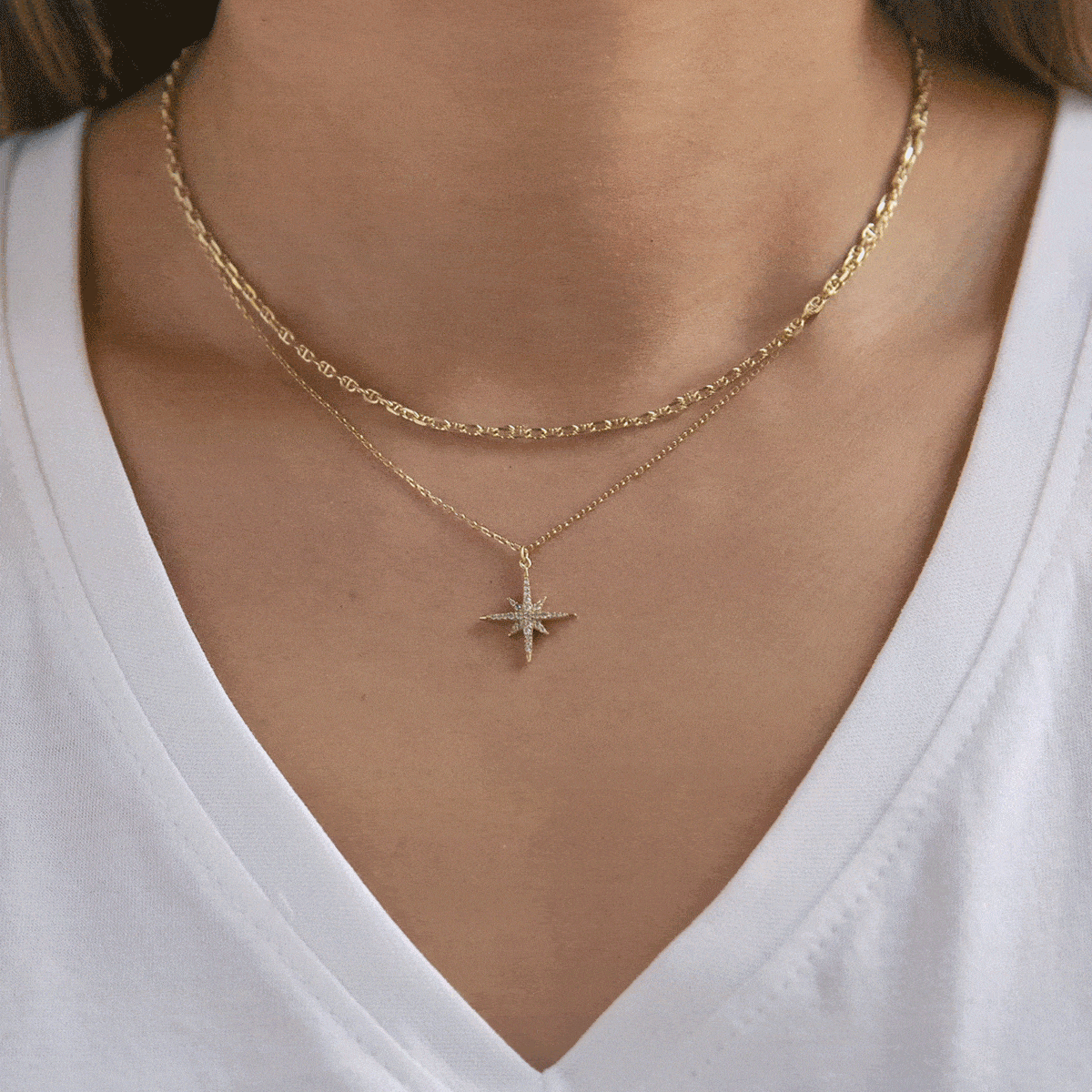 Elegant Marina Chain Choker Necklace - Dainty Gold Layered Jewelry for Women - Perfect for Date Night & Party Accessories