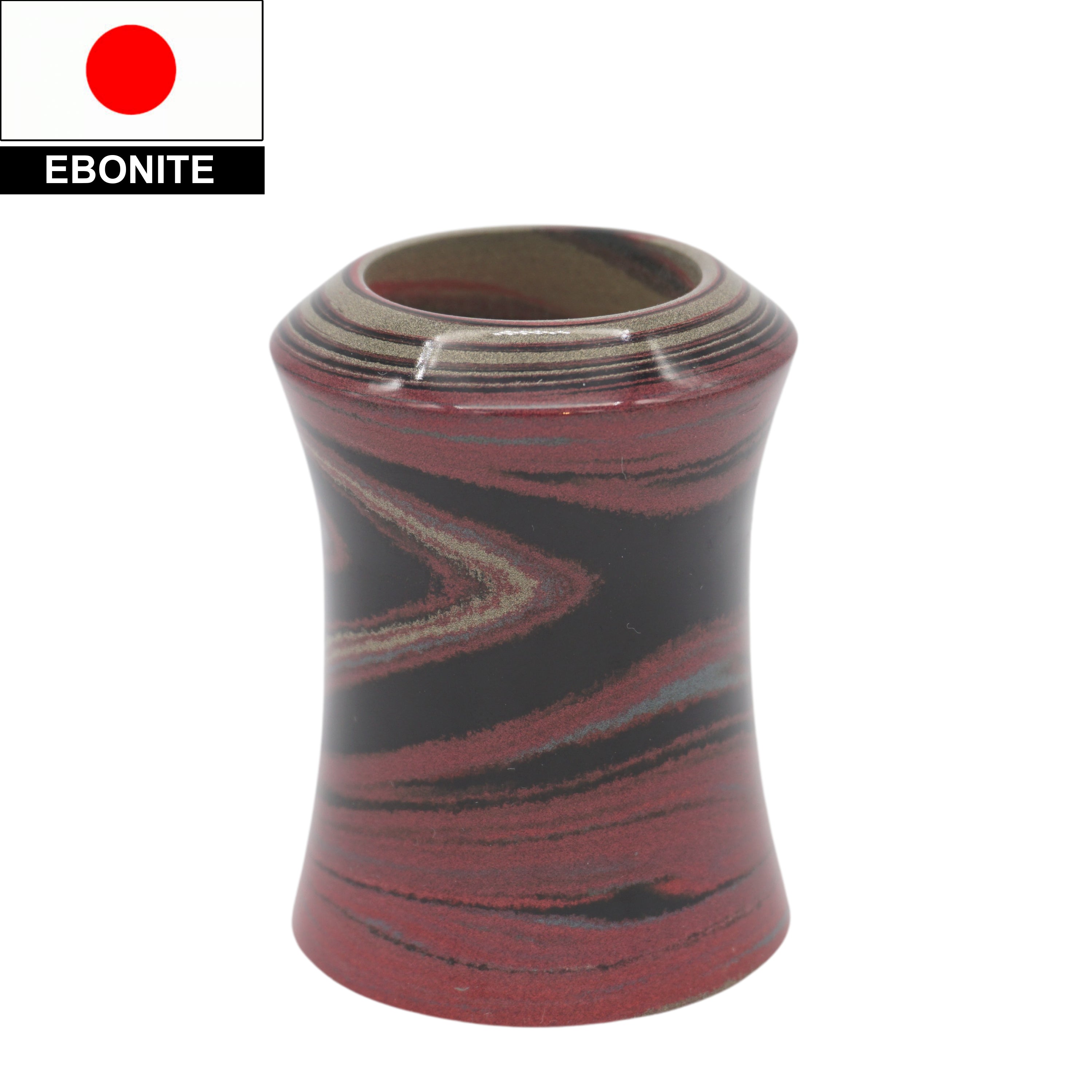 Premium Mars Ebonite Handcrafted Shaving Brush Handle - Fits 24mm & 26mm Knots - Perfect for Wet Shaving & Luxury Grooming Rituals