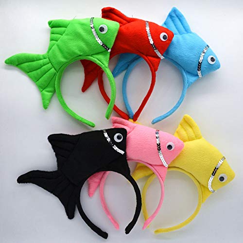 Sea Animal Crab Fish Headbands for Women, Boys & Girls - Fun Cosplay Props, Birthday Party Costumes & Halloween Fancy Dress Accessories | Perfect for Themed Parties, Costume Events & Photo Shoots