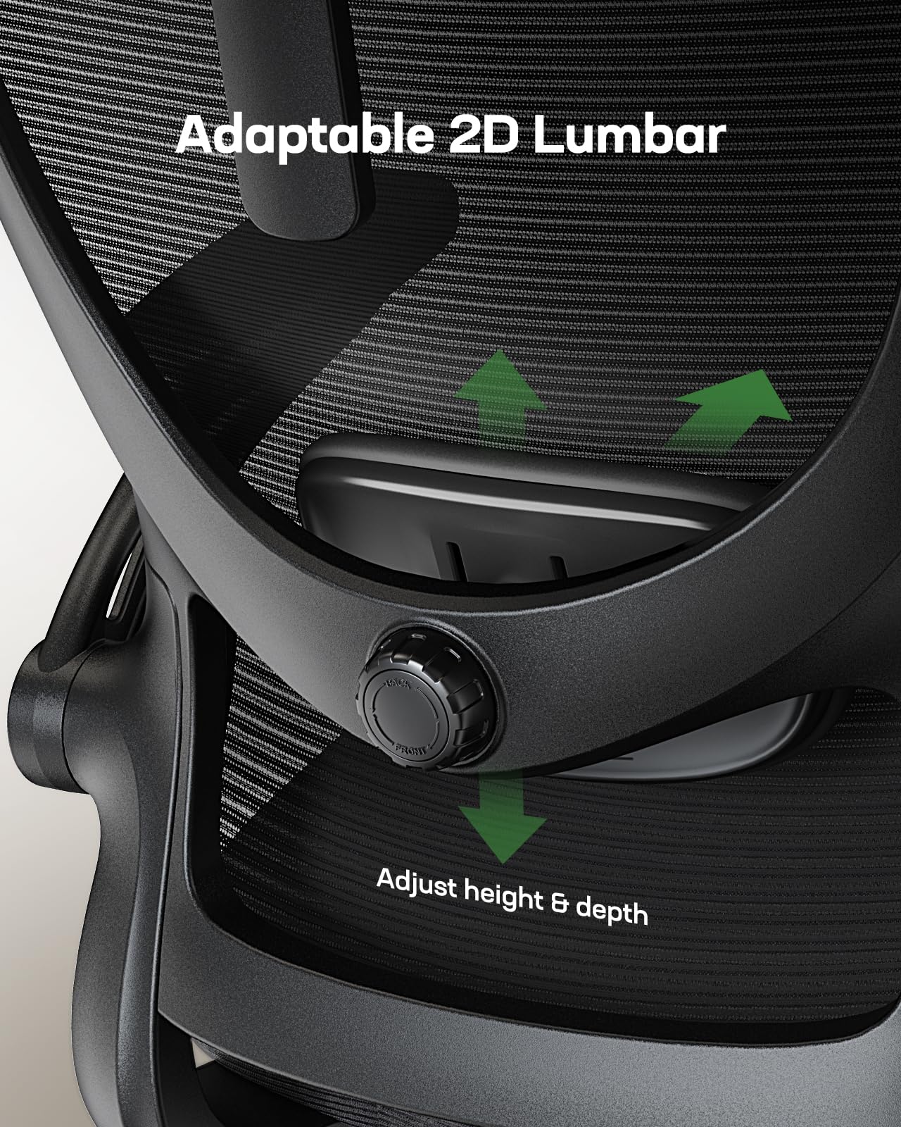 Ergonomic Office Chair with Headrest & Lumbar Support - Adjustable Mesh Computer Desk Chair with 3D Armrests & Wheels - Perfect for Home Office, Gaming, and Workspace Comfort