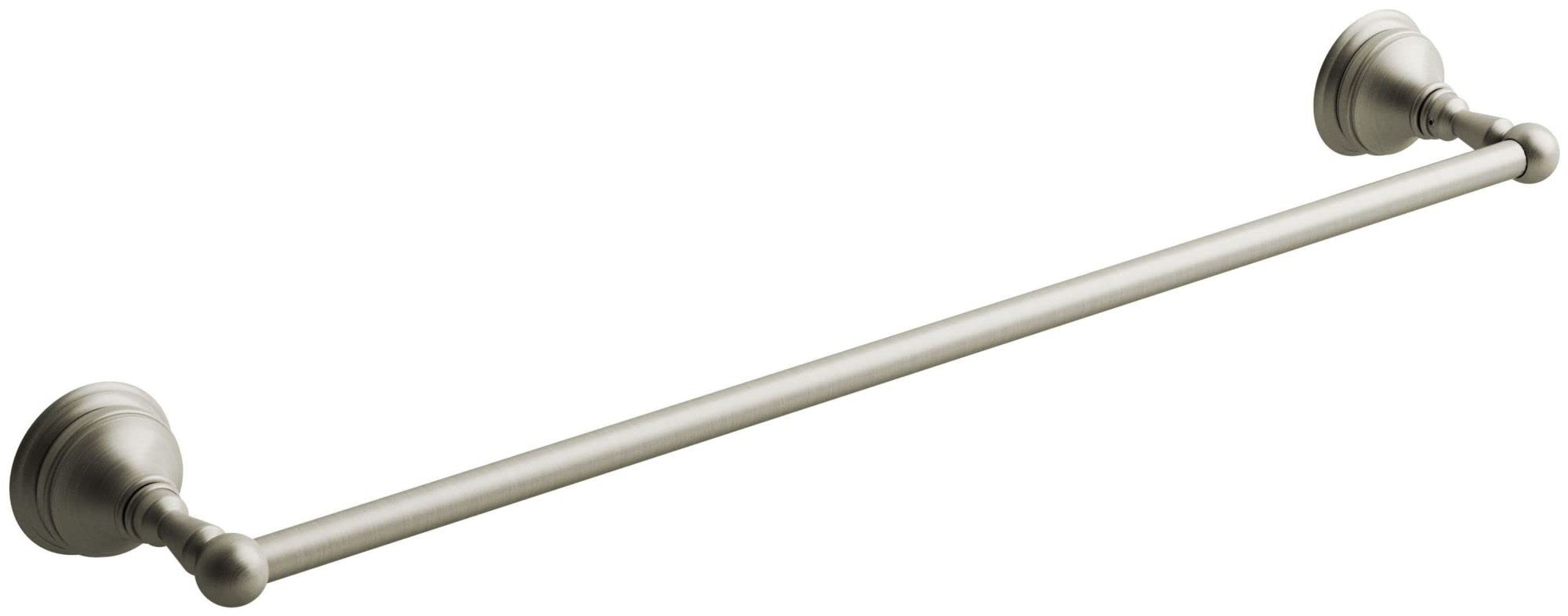 Riobel RT5BN 24-Inch Chrome Towel Bar - Modern Bathroom Towel Rack for Spa, Hotel & Home Decor - Durable & Stylish Bath Accessory