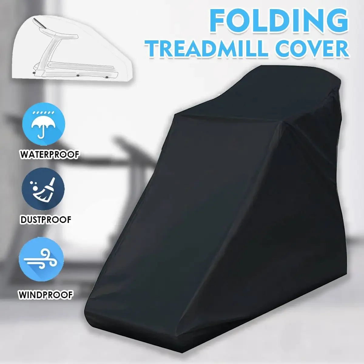Waterproof Treadmill Cover for Indoor & Outdoor Use - Dust Protection for Running & Jogging Machines - Perfect for Home Gyms, Garages, and Patios