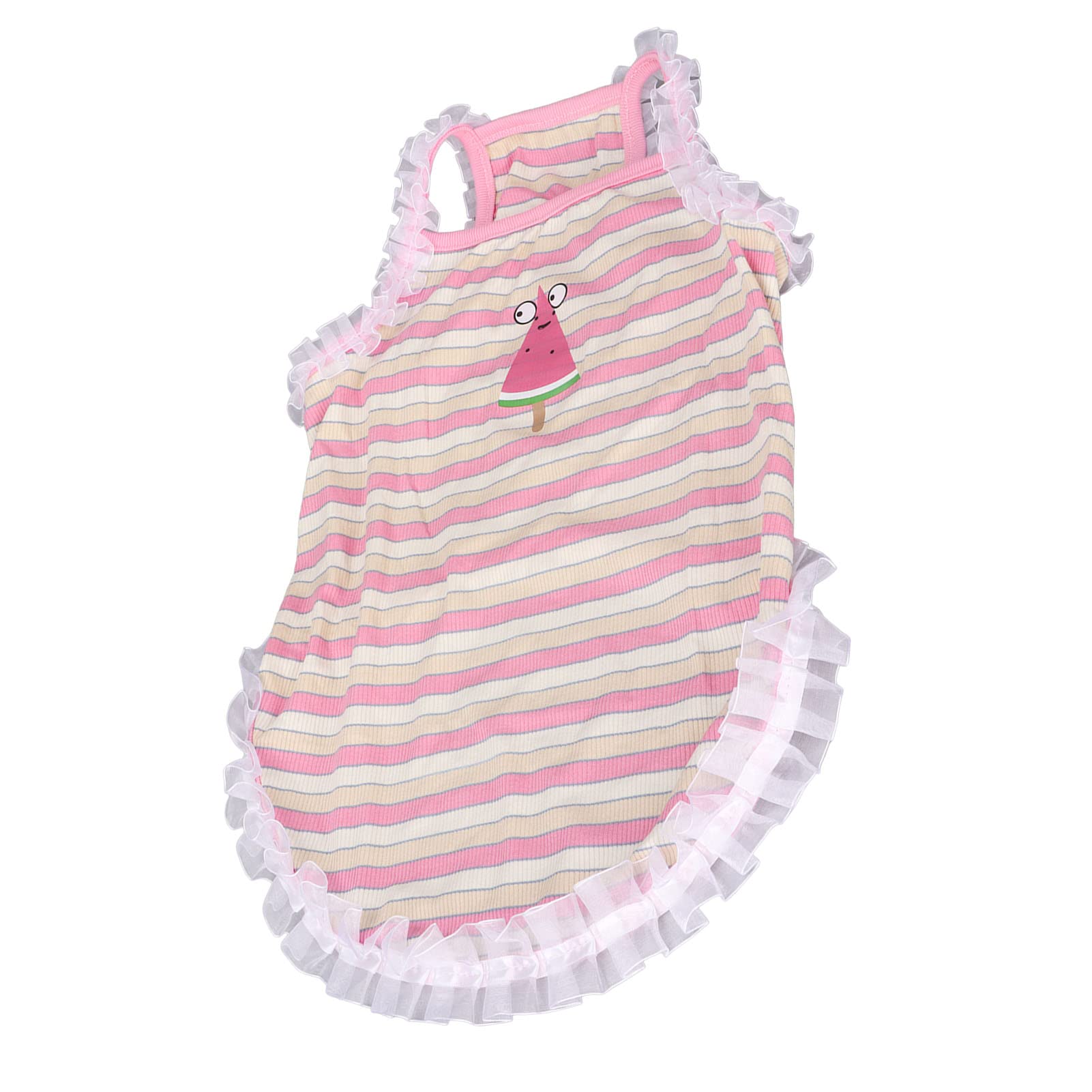 Aoutecen Summer Dog Clothes - Cute Soft Lace Camisole with Stretchable Design for Small to Medium Dogs | Perfect for Outdoor Walks, Beach Trips & Summer Photoshoots