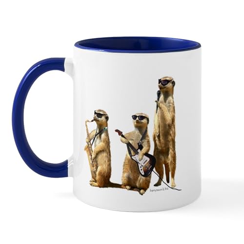 White/Navy Inside - Meerkat Trio2 Mug
