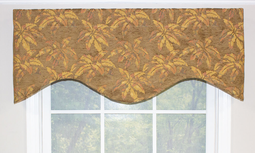Soft Chenille Window Cornice Valance - Elegant Top Treatment for Living Room & Bedroom - Perfect for Home Decor & Curtain Enhancement
