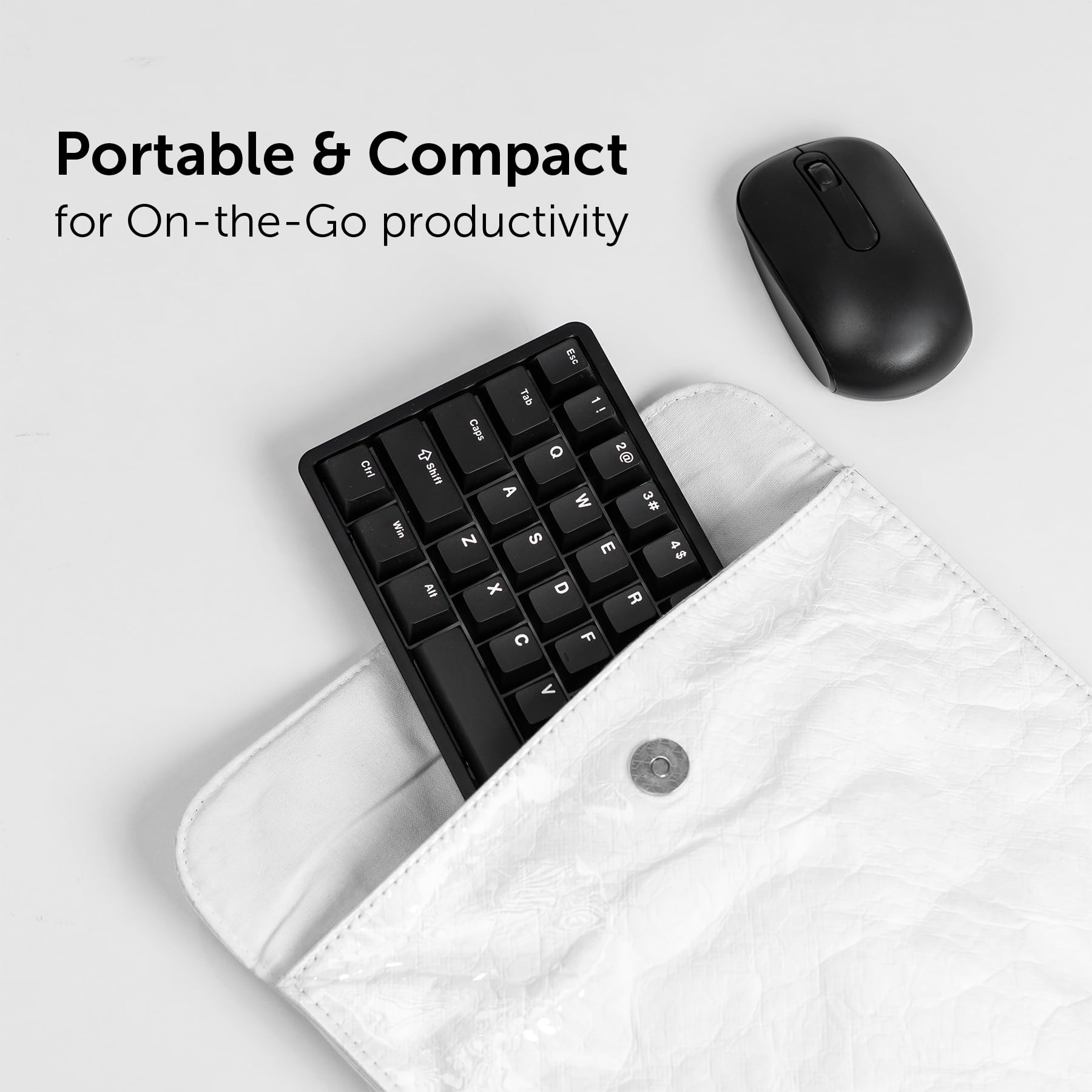 Chilkey ND65 Wireless Aluminum Mechanical Keyboard - 65% Compact Gaming Keyboard with Tri-Mode Connectivity (BT5.0/2.4GHz/USB-C), Hot-Swappable RGB Backlit Keys for PC, Laptop & Office Use - Black | Perfect for Gaming, Typing & Productivity