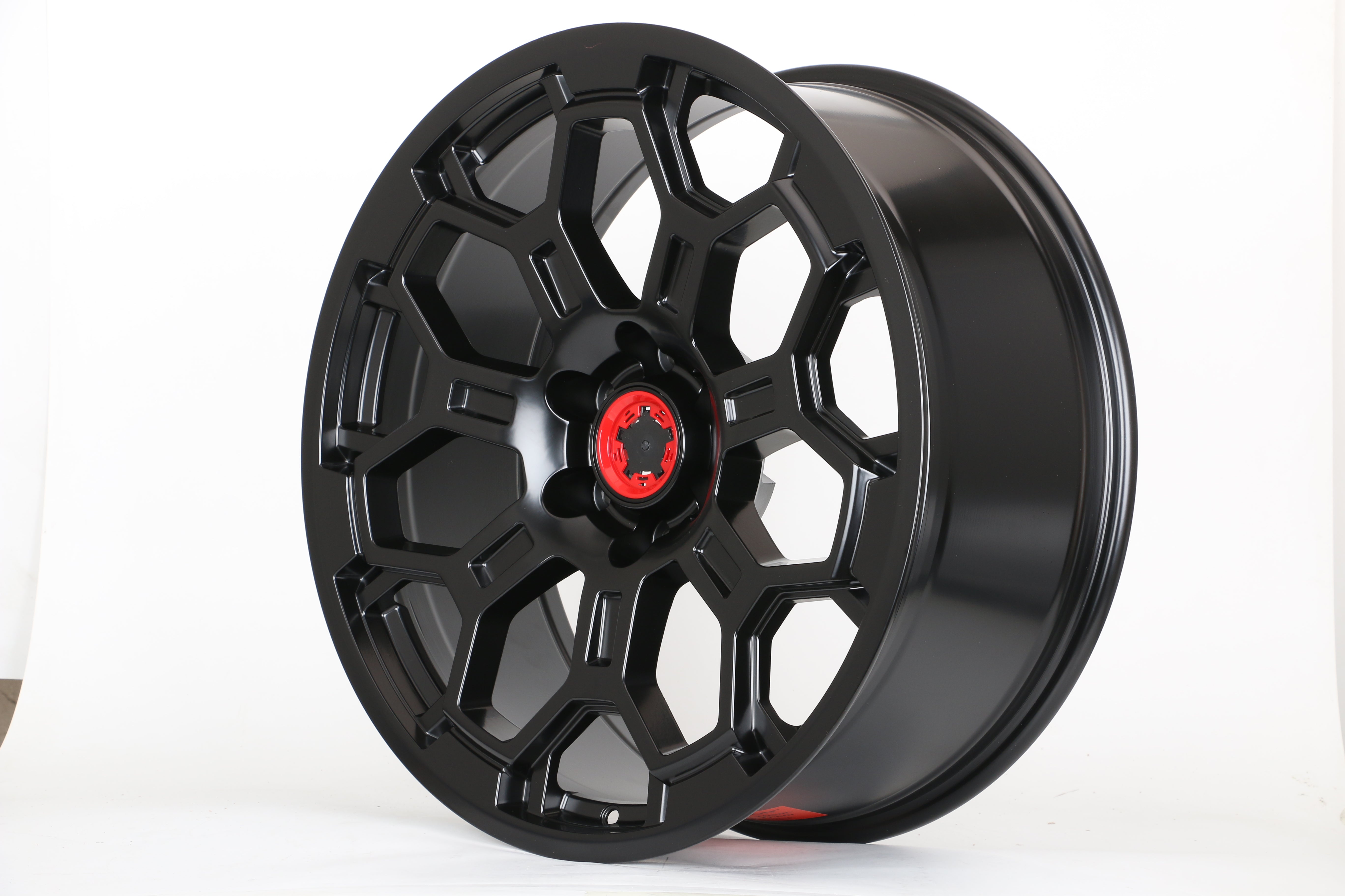 18-Inch Satin Black Pro-Style Flow Formed Wheels for Toyota Tundra & Sequoia - High-Performance Alloy Rims for Off-Road, Street, and Custom Truck Builds