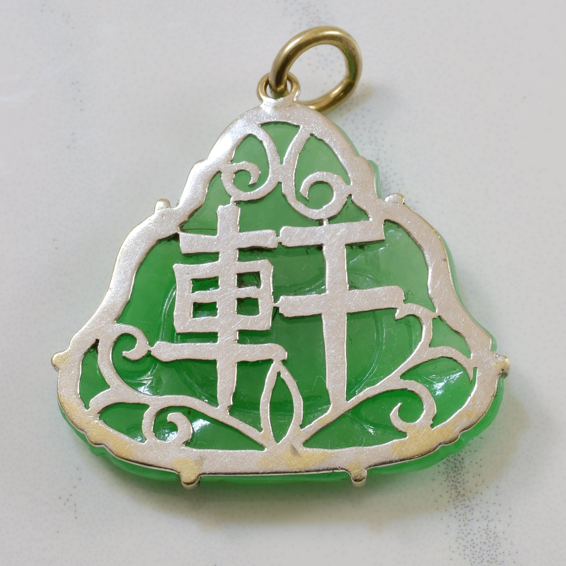 18K Gold Jadeite Carved Buddha Pendant - 23.00ct Natural Green Jade Gemstone Necklace for Meditation & Spiritual Protection | Buddhist Jewelry Gift for Women & Men