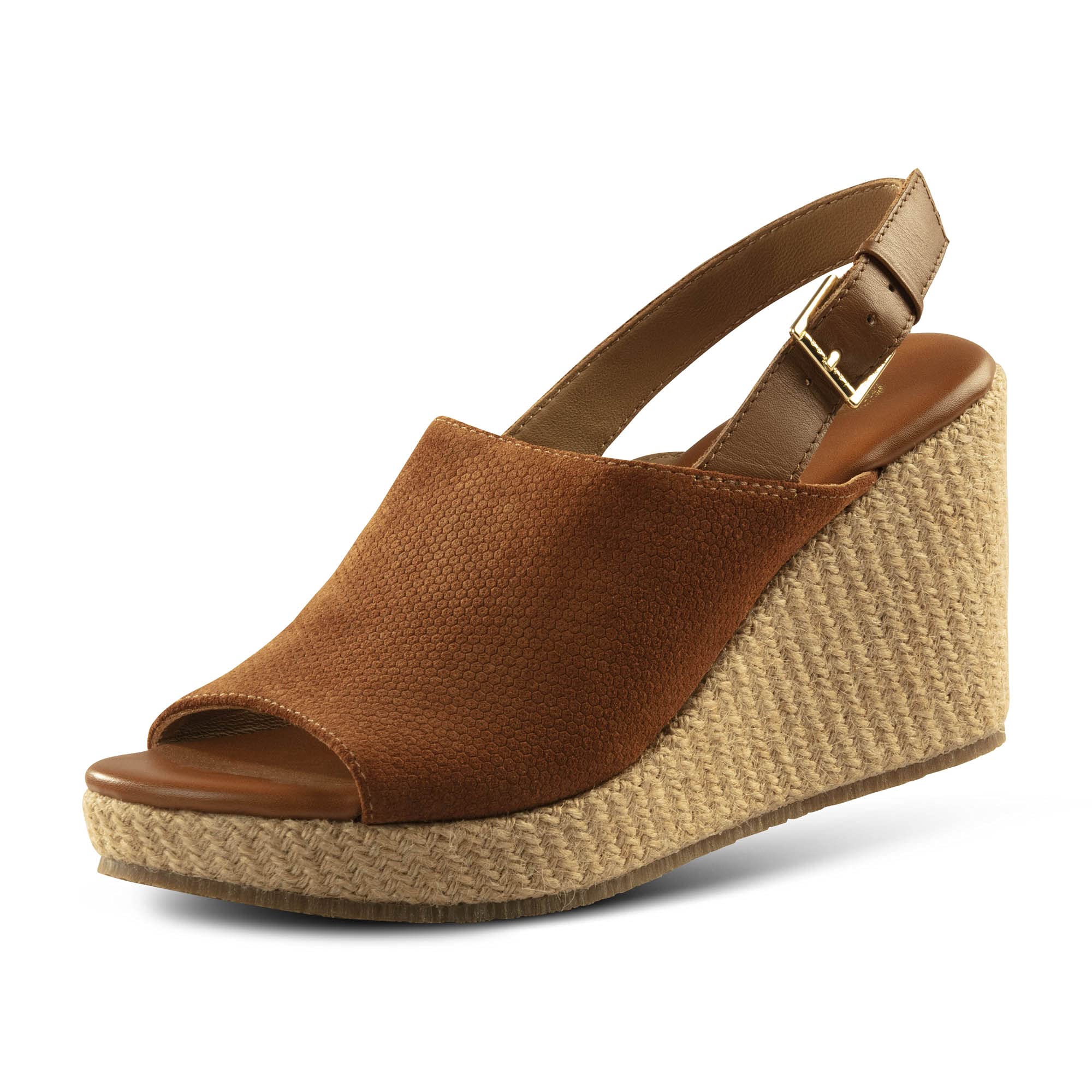 JATAREA Women's Leather Wedge Sandals - Comfortable Summer Casual Shoes for Beach, Vacation & Everyday Wear