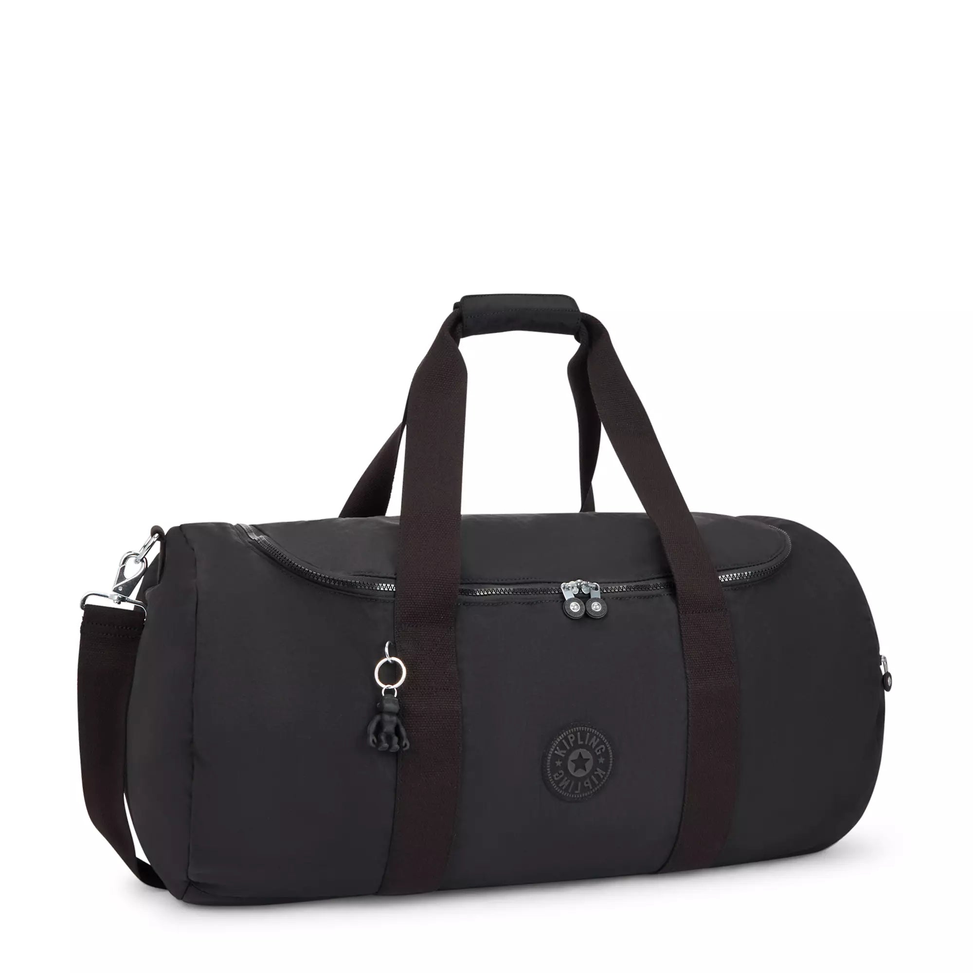 Kipling Argus Medium Duffle Bag - Lightweight Travel Duffel for Women & Men, Water-Resistant Black Backpack for Gym, Weekend Trips & Carry-On Luggage