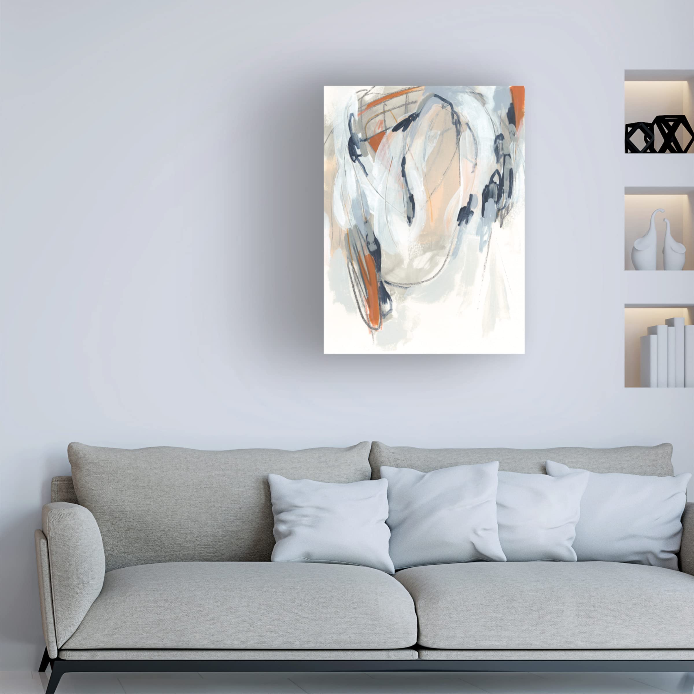 Trademark Fine Art 'Obfuscation II' Abstract Canvas Wall Art by June Erica Vess - Modern Home Decor for Living Room, Bedroom & Office