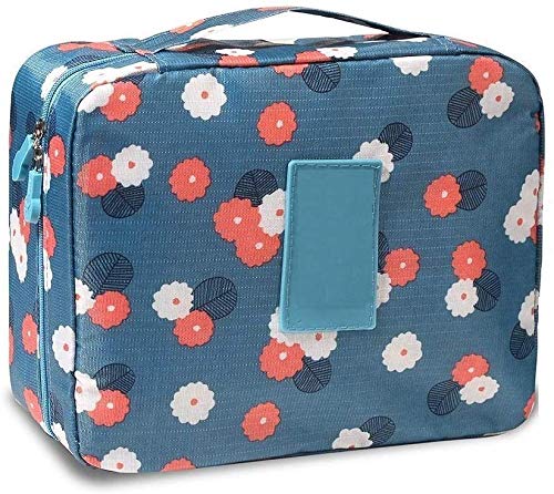 Marji&Anuvrutti Travel Cosmetic Organizer Bag - Waterproof Makeup Case with Washable Pouch for Women | Perfect for Airplane Carry-on, Gym Essentials & Toiletry Storage