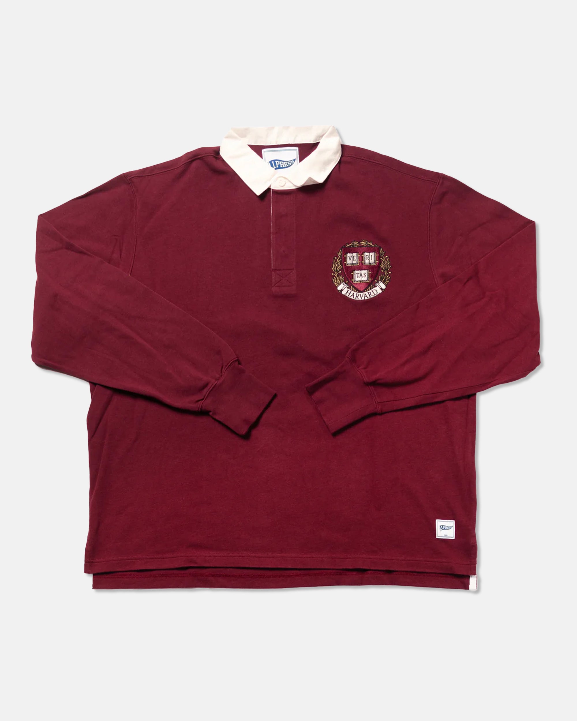 Harvard Crest Trim Fit Rugby Shirt - Classic College Style for Men | Perfect for Casual Wear, Sports & Campus Events