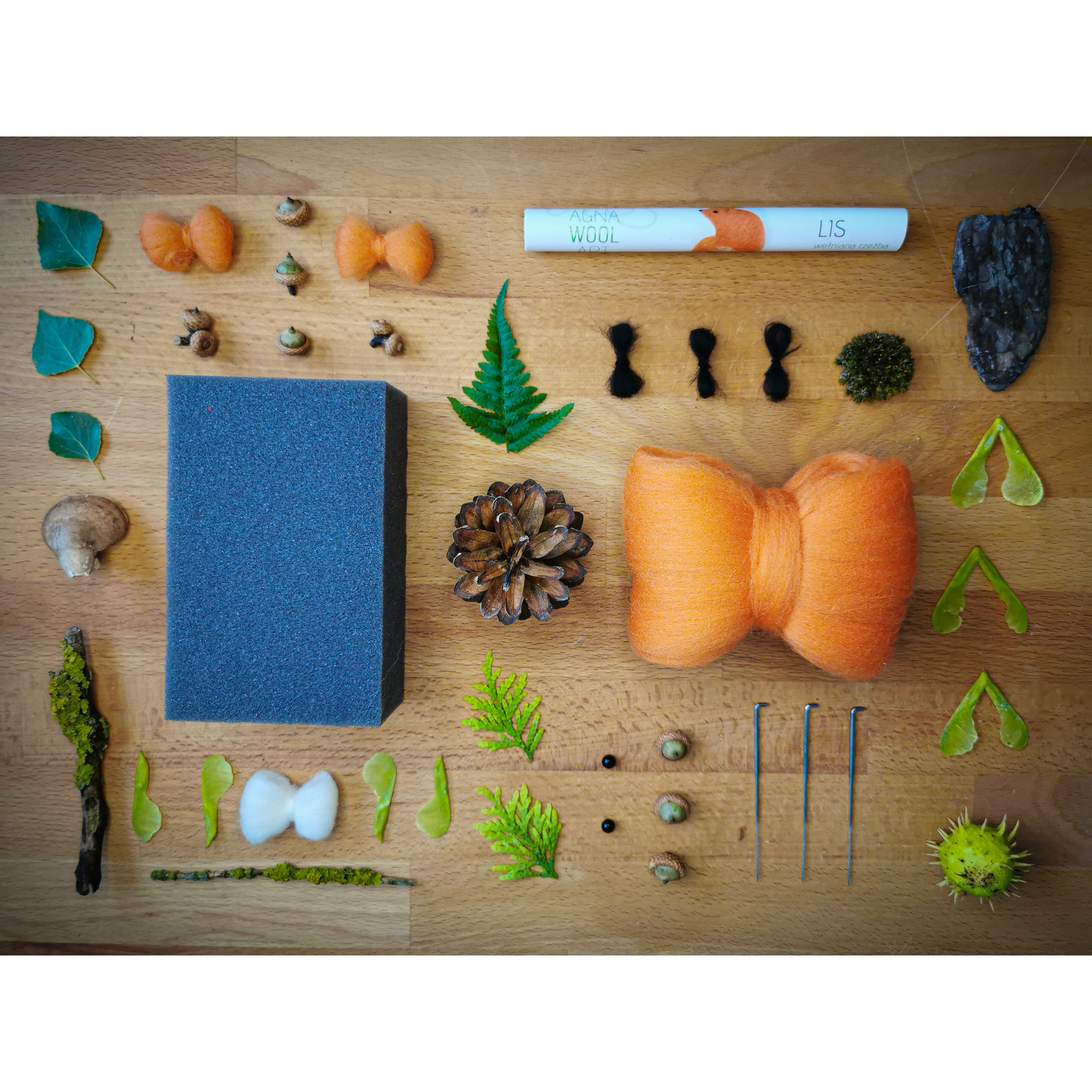 Premium Needle Felting Kit for Beginners - DIY Fox Making Craft Supplies with Wool, Felting Needles & Foam Pad | Fun Handmade Gift for Adults & Kids | Home Decor, Art Projects, Holiday Crafts