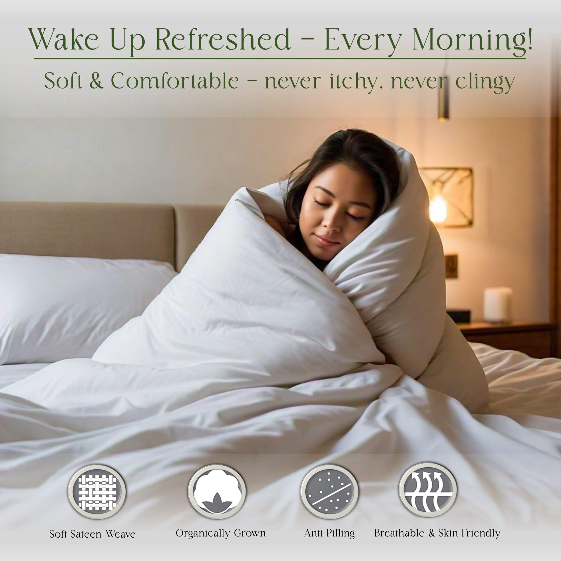 Premium Queen XL Giza Cotton Sheet Set - 800 Thread Count Egyptian Cotton Bedding with 16