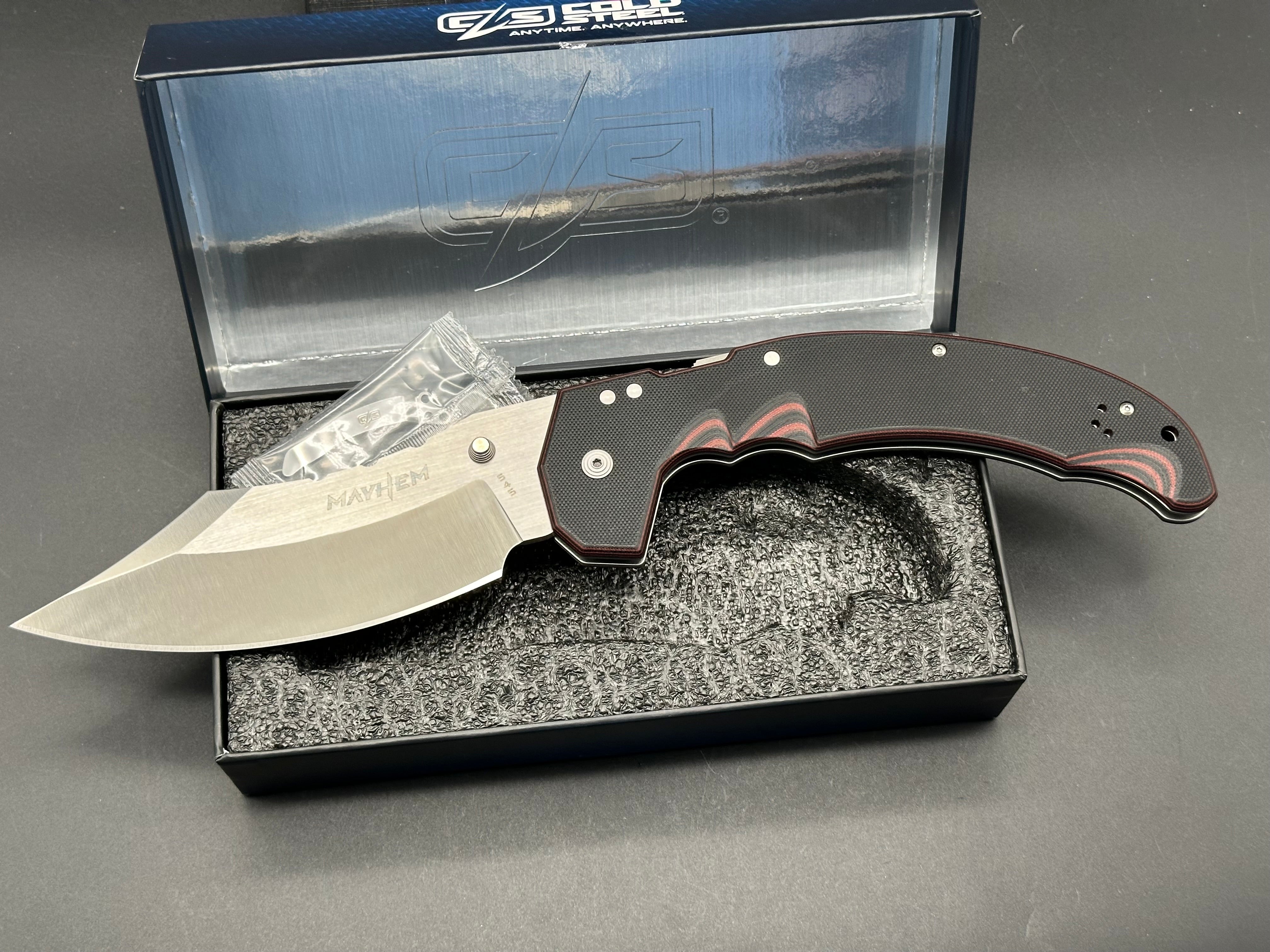 Cold Steel Exclusive Mayhem Limited Edition Knife - High-Performance Tactical Blade for Outdoor Survival, Hunting, and Camping Adventures