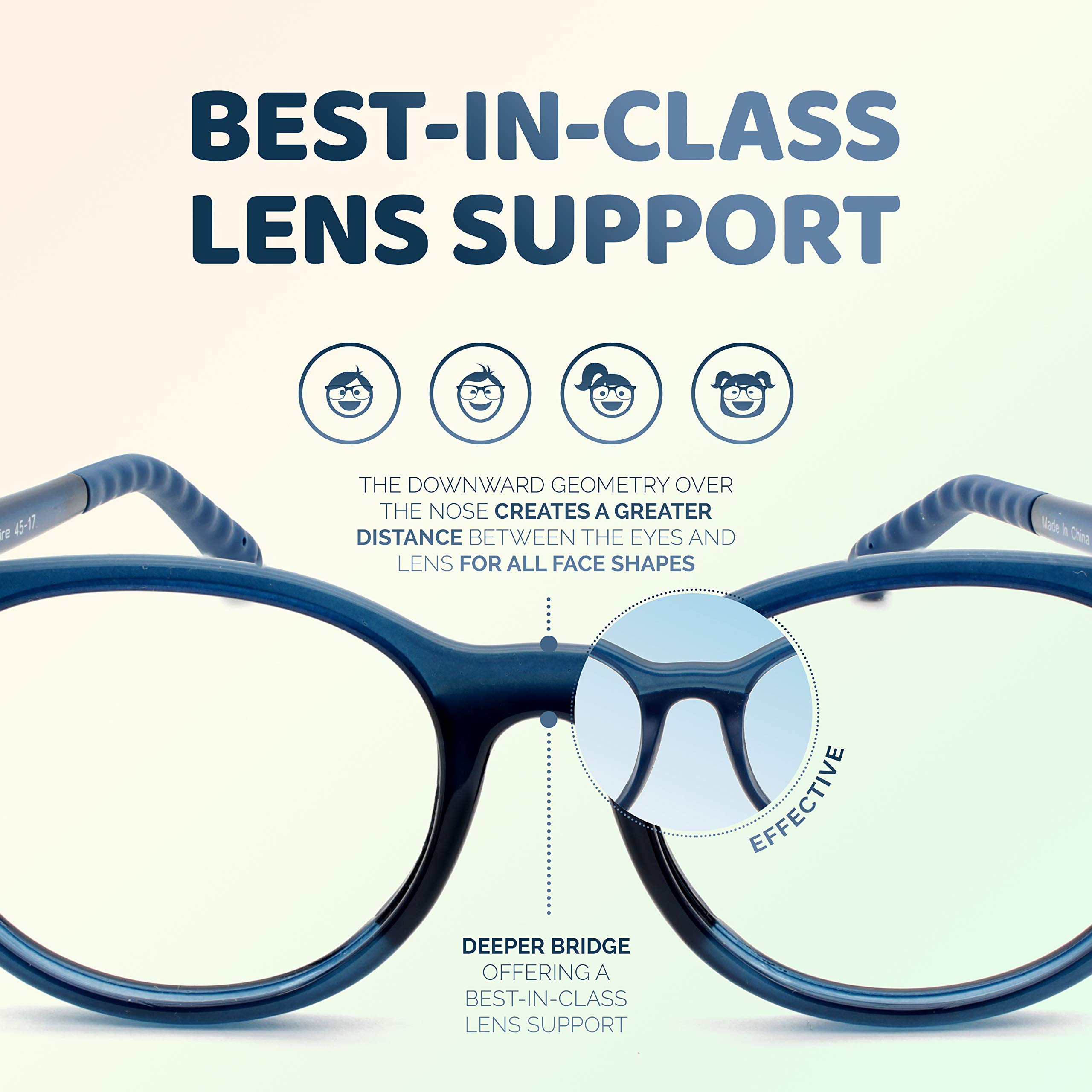 Unbreakable Kids Glasses - Flexible & Durable Children's Eyewear for Boys & Girls - Perfect for School, Sports, and Everyday Wear - Model 3011