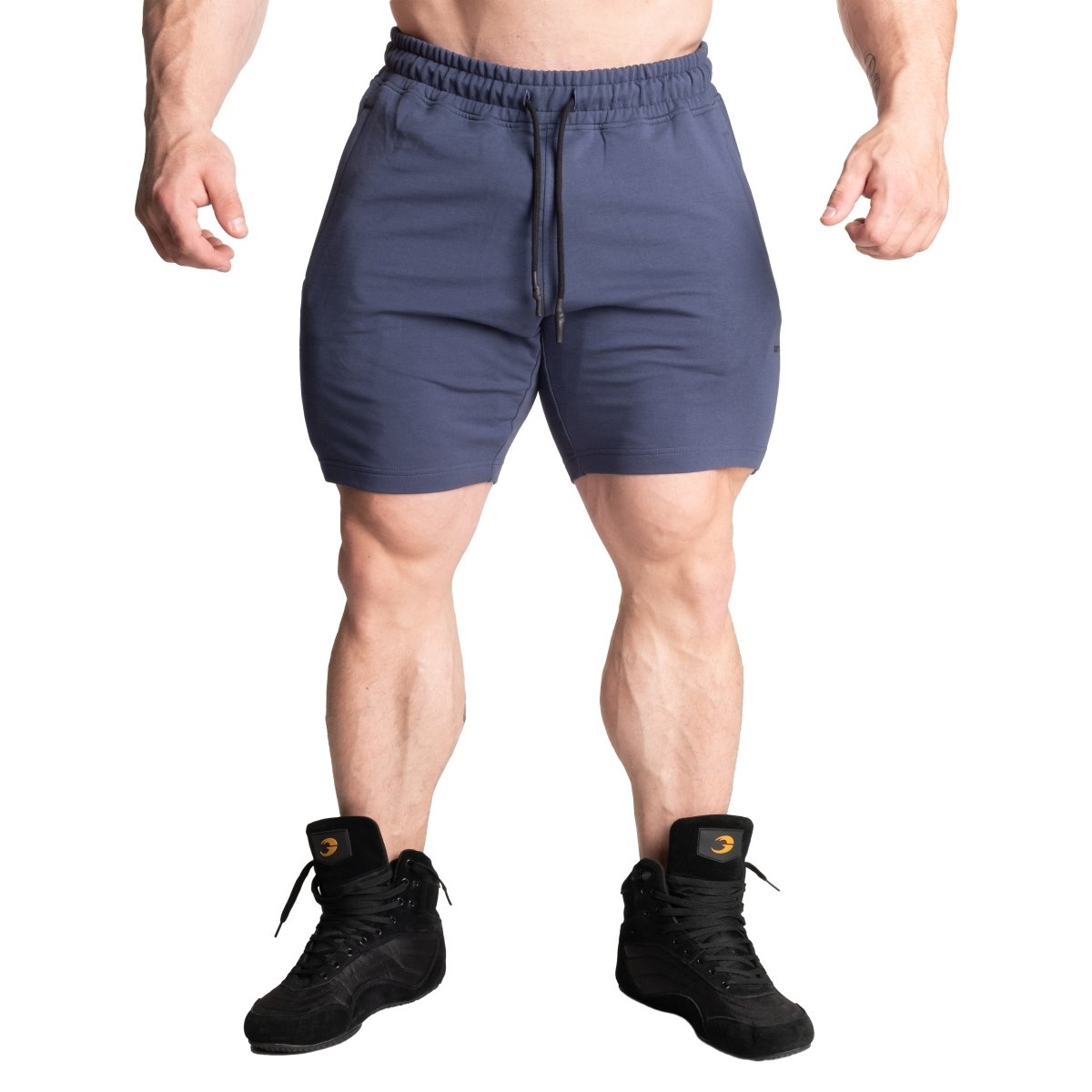 Better Bodies Tapered Sweatshorts for Men - Sky Blue Athletic Shorts with Pockets | Gym, Running, Lounge & Casual Wear