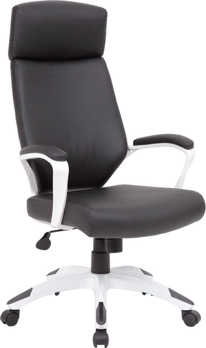 Premium Boss Black & White Gaming Chair [B7883W BK] - Ergonomic Racing Style Computer Chair for Esports & Office - Perfect for Gamers & Streamers