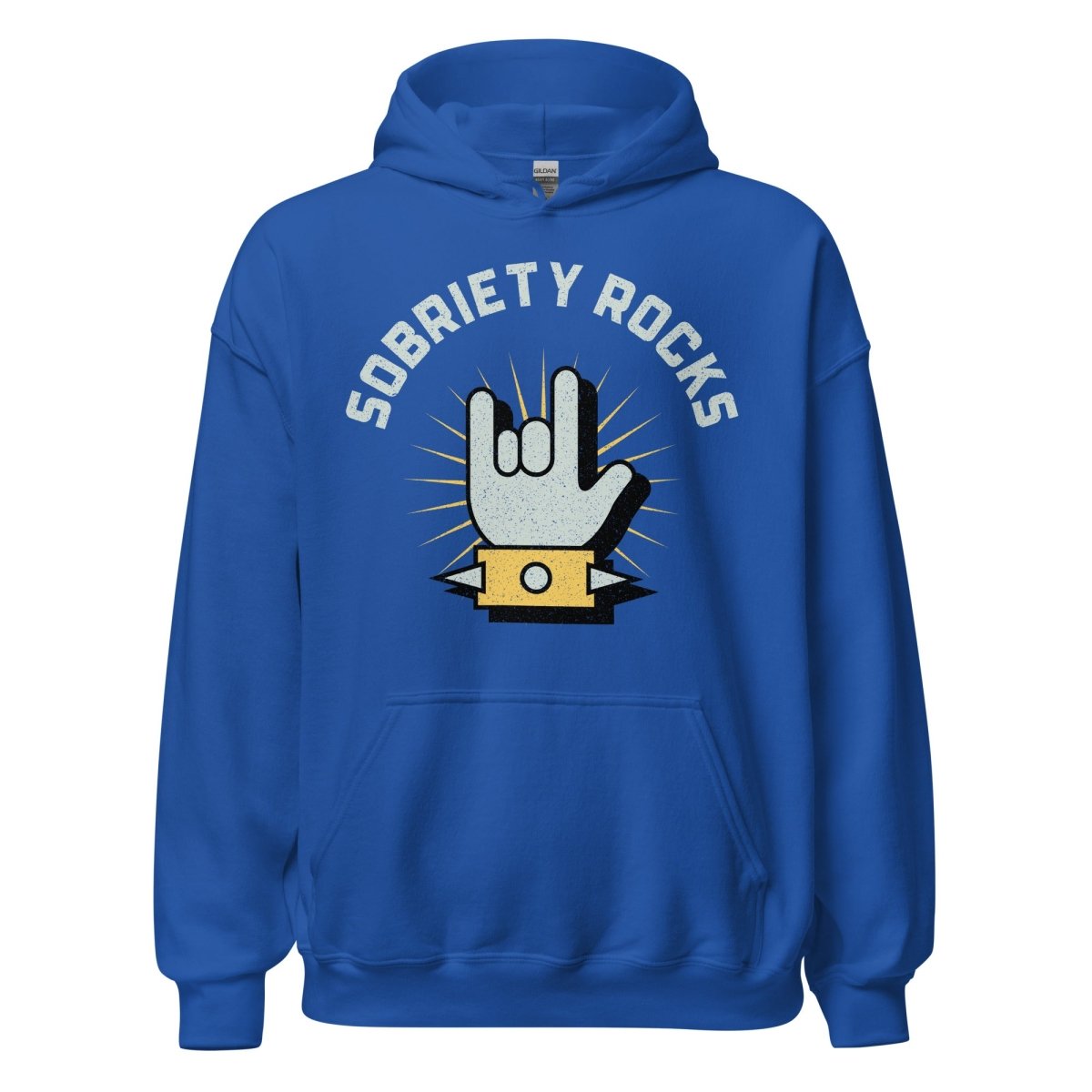 Sobriety Rocks Unisex Hoodie - Comfortable & Stylish Pullover Sweatshirt for Men & Women | Perfect for Sober Living, Recovery Support & Casual Wear
