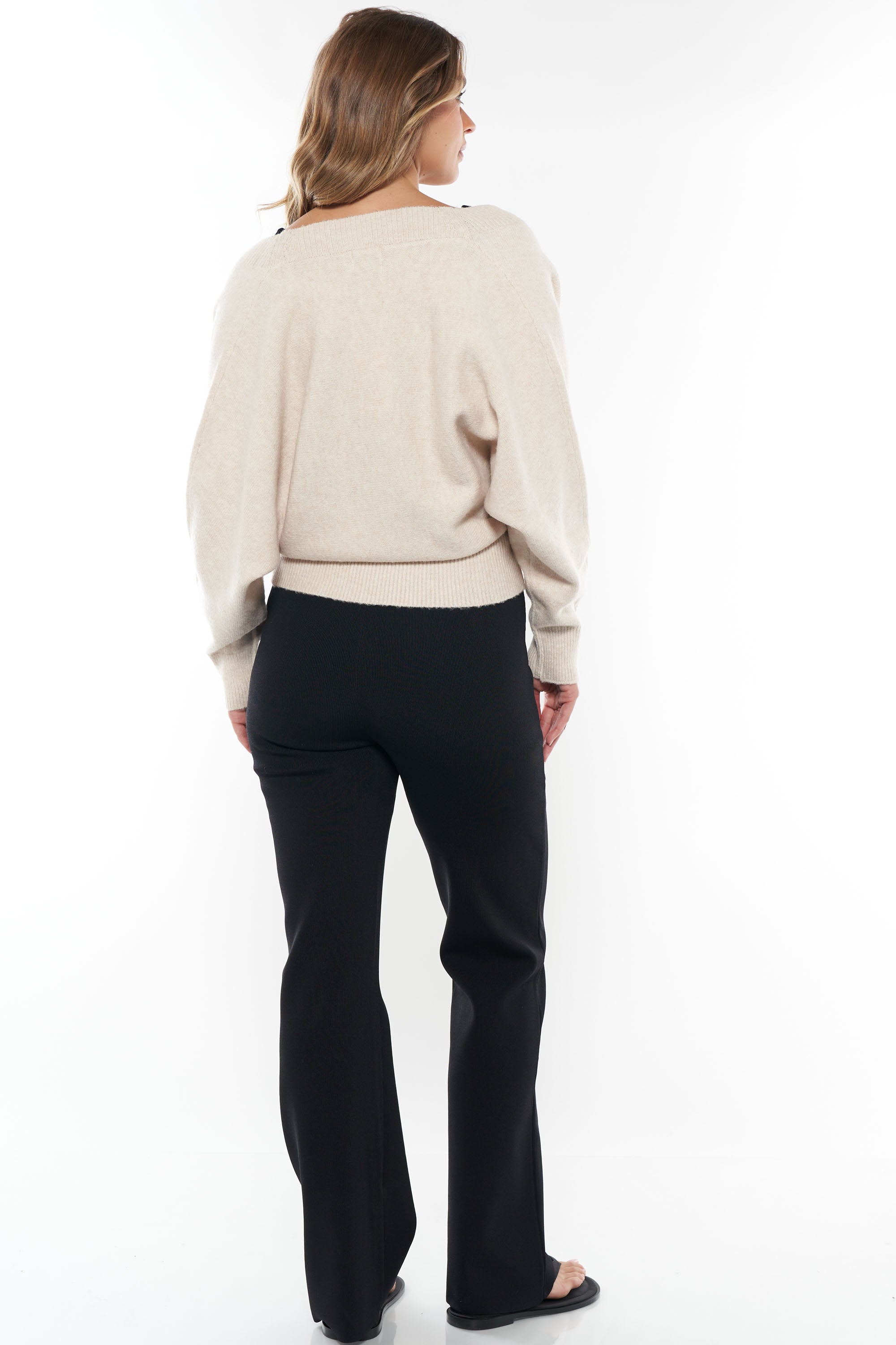 Hey Lover Cross Front Knit Sweater - Women's Fashion Knitwear for Casual Wear & Date Nights