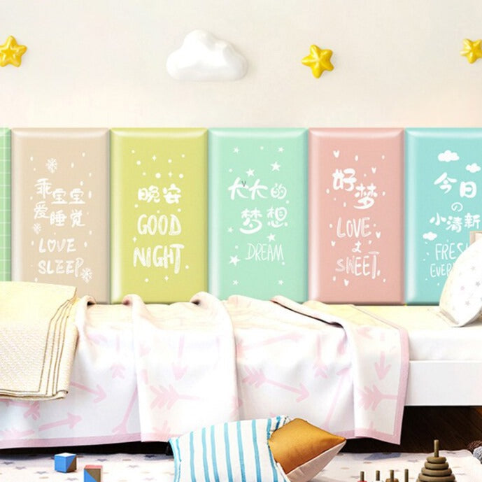 Soft Blossoming Flowers Padded Safety Cushions for Kids - Wall Mounted Nursery Decor & Playroom Protection