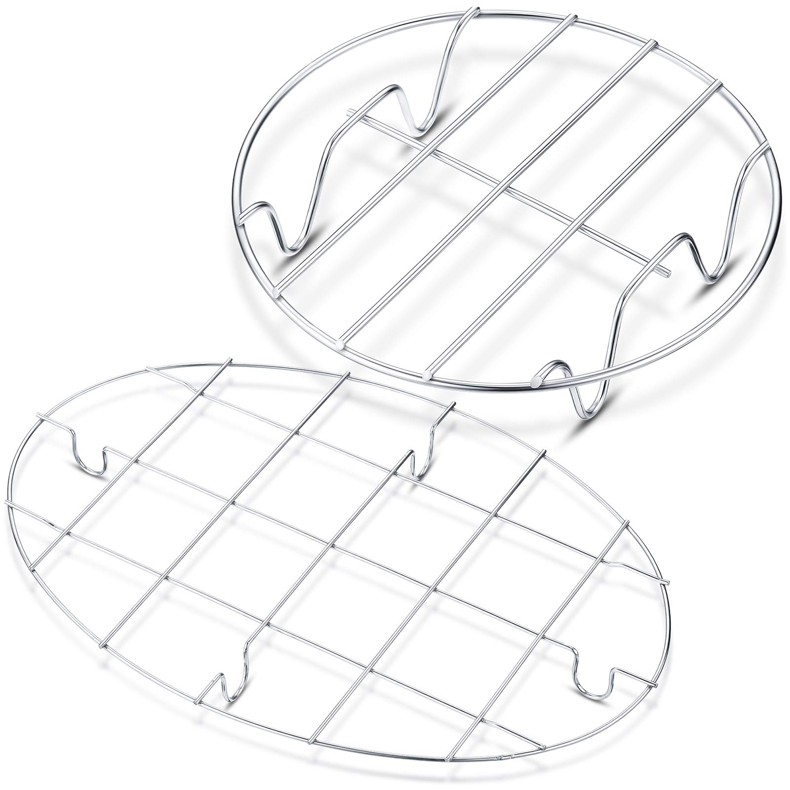 2-Piece Stainless Steel Roasting & Cooling Rack Set - 9.8