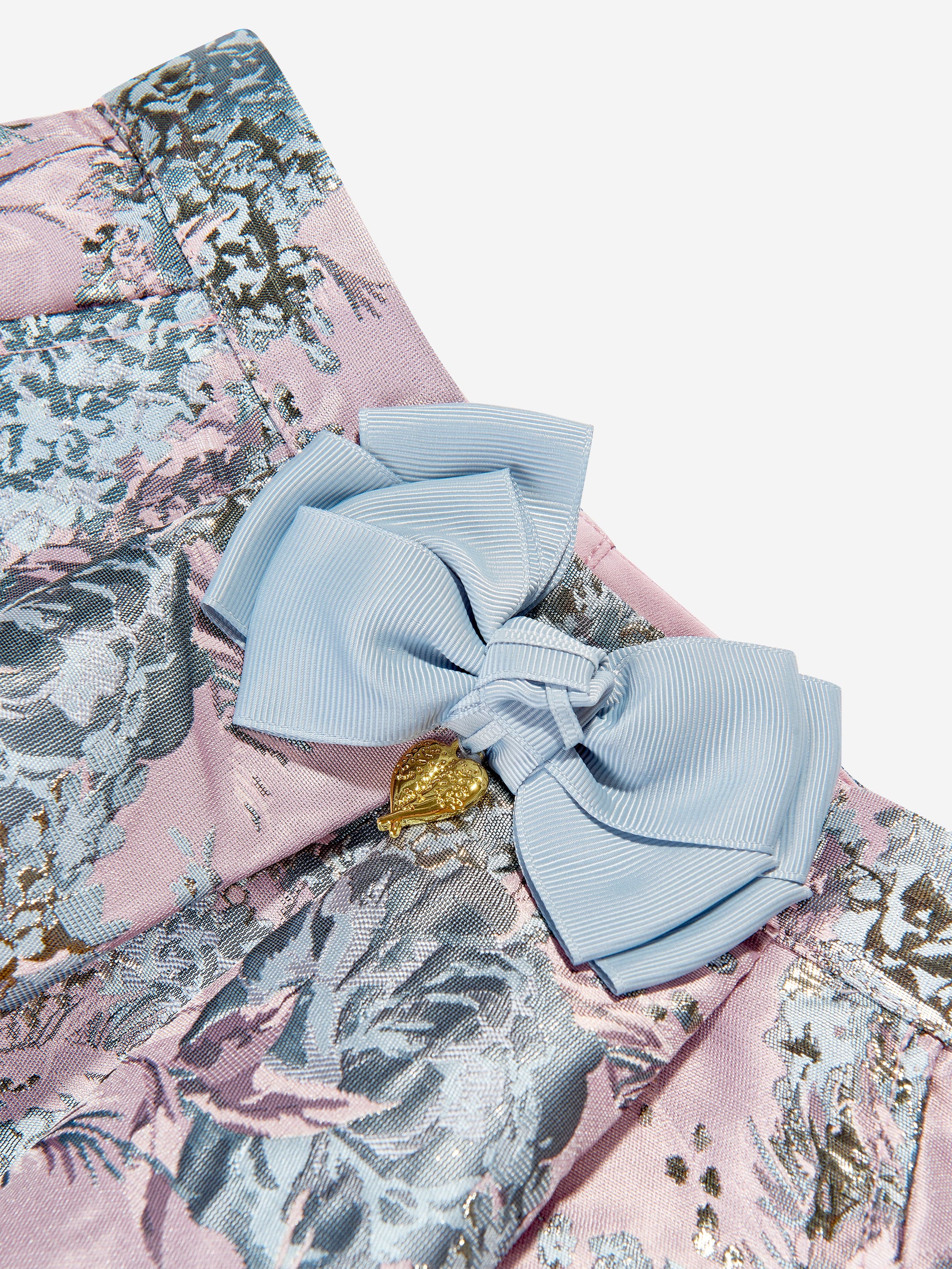 Angels Face Girls Sybil Jacquard Skirt - Pink Floral Embroidery A-Line Skirt for Toddler & Kids | Perfect for Birthday Parties, Easter & Spring Outfits