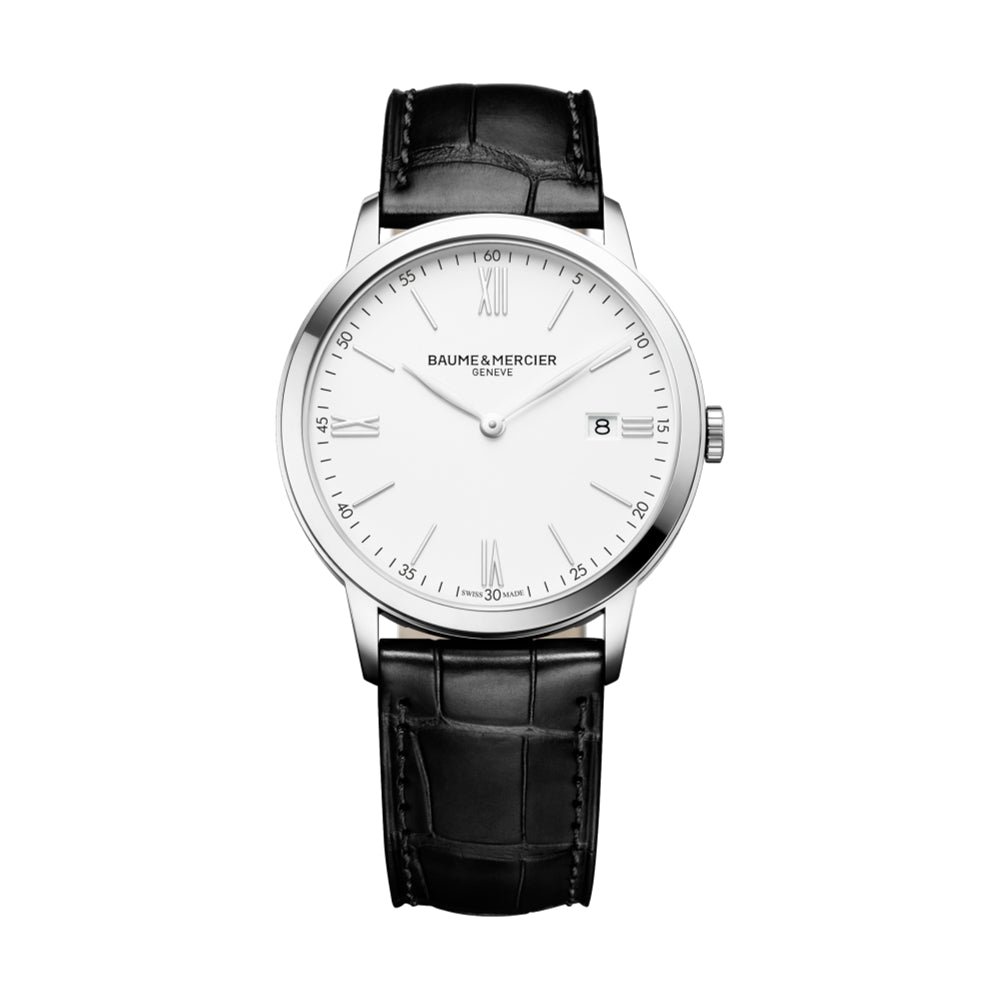 Classima 40mm 10323 Men's Luxury Watch - Swiss Made Automatic Chronograph with Stainless Steel Band for Business, Formal & Casual Wear
