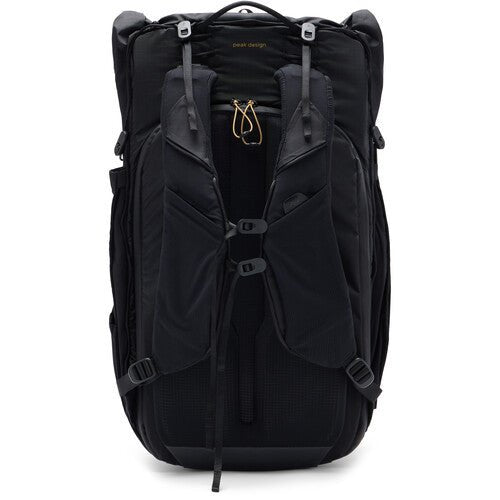 Peak Design 45L Outdoor Backpack - Waterproof Hiking Backpack for Travel & Photography Gear - Durable Black Daypack for Camping, Hiking & Adventure Travel