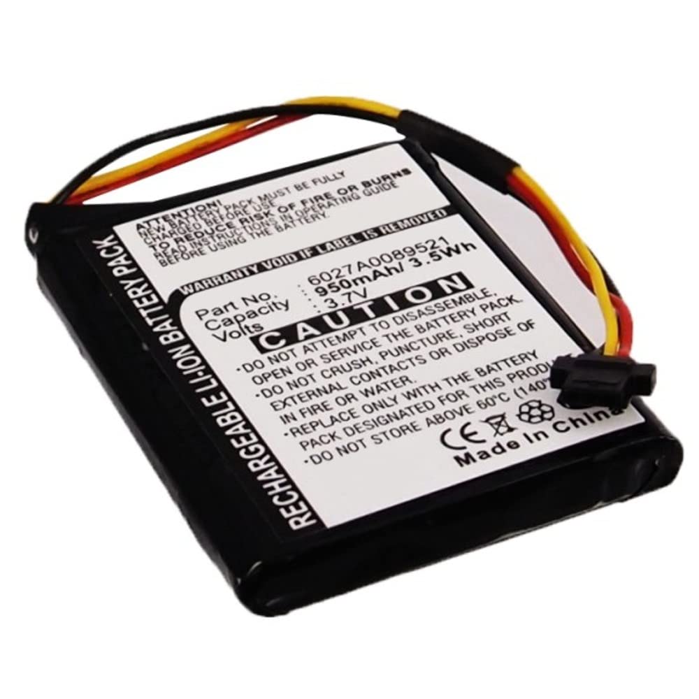 Synergy Digital GPS Battery for TomTom P2 GPS - 3.7V 950mAh Li-ion High Capacity Replacement Battery (Compatible with TomTom 6027A0089521) - Perfect for Road Trips, Navigation & Outdoor Adventures
