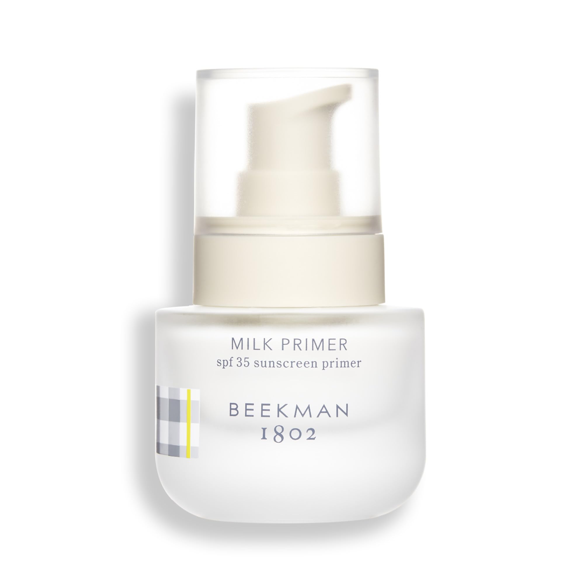 Beekman 1802 Milk Primer SPF 35 - Fragrance Free Mineral Sunscreen & Makeup Base for Sensitive Skin | Oxybenzone Free, No White Cast, Cruelty Free | Daily Moisturizer for Face with Natural Protection | Perfect for Outdoor Activities & Daily Wear