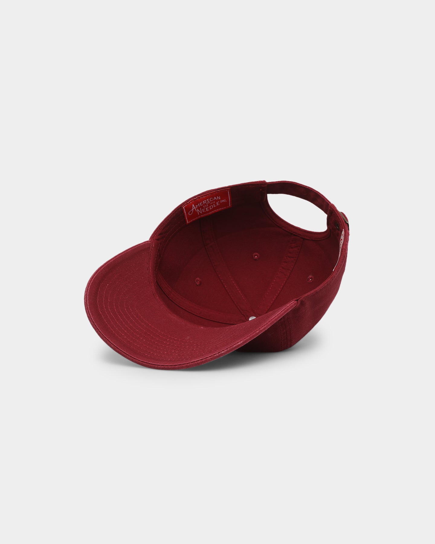 American Needle Iconic Ball Park Strapback Hat in Maroon - Perfect for Baseball Games, Casual Wear & Outdoor Activities