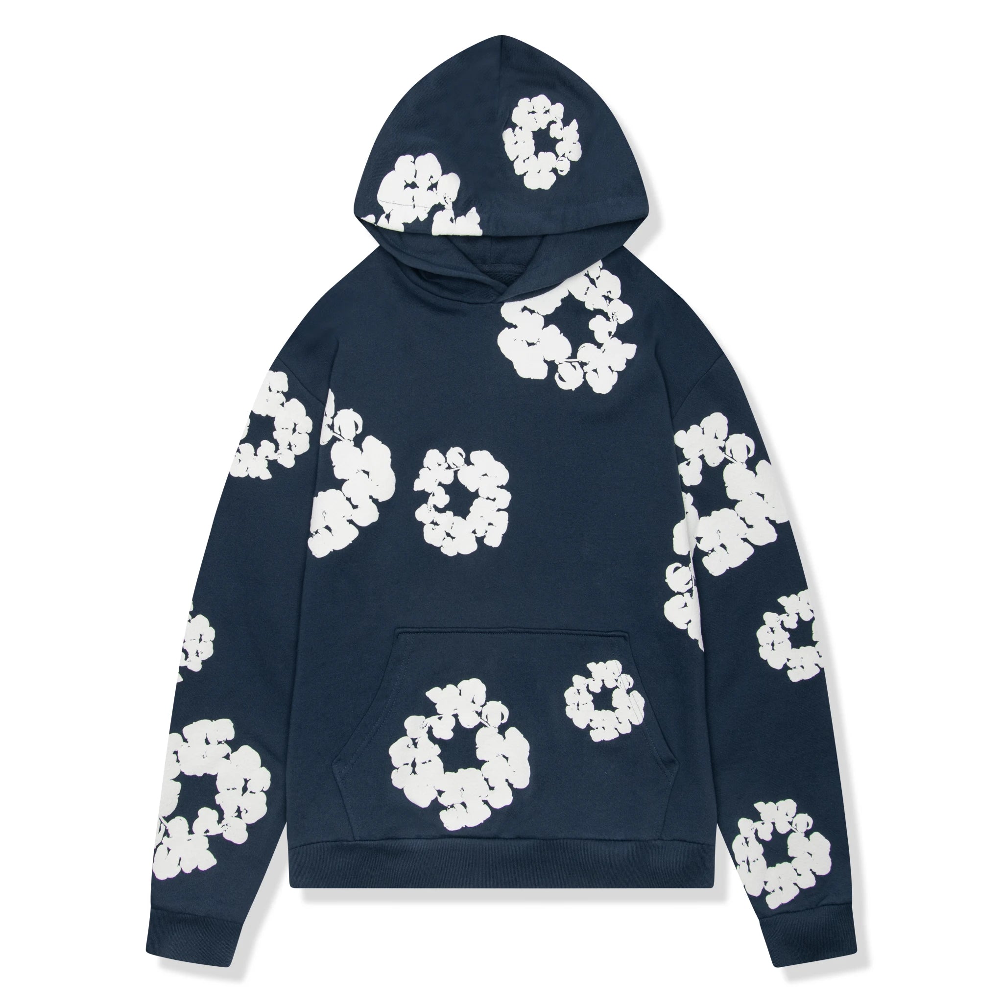 Denim Tears Cotton Wreath Navy Hoodie - Stylish Streetwear for Men & Women | Perfect for Casual Outfits, Urban Fashion, and Everyday Wear