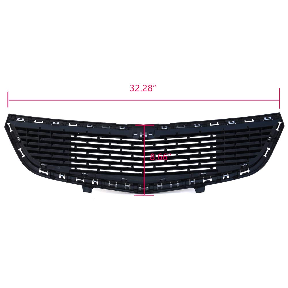 G-PLUS Black Honeycomb Grille Mesh Assembly - Front Bumper Lower Grille Cover for 2015 Chevy Cruze | Durable Car Accessory for Enhanced Style & Protection | Perfect for Street Racing & Custom Car Upgrades