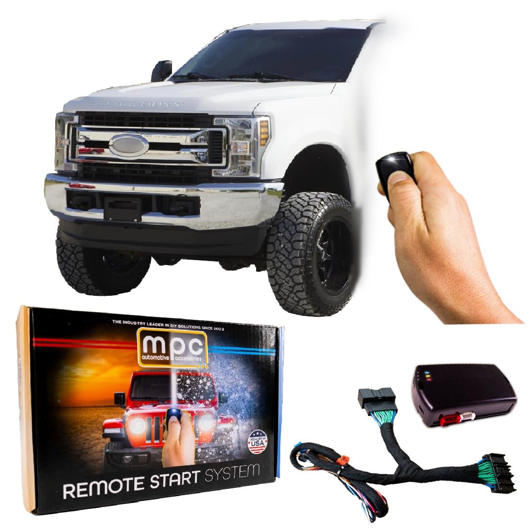 MPC Plug N Play Remote Start Kit for 2017-2019 Ford F-250 Super Duty (Gas Engine, Key to Start) - Factory Key Fob Activated | Easy Installation | Cold Weather & Convenience Starter