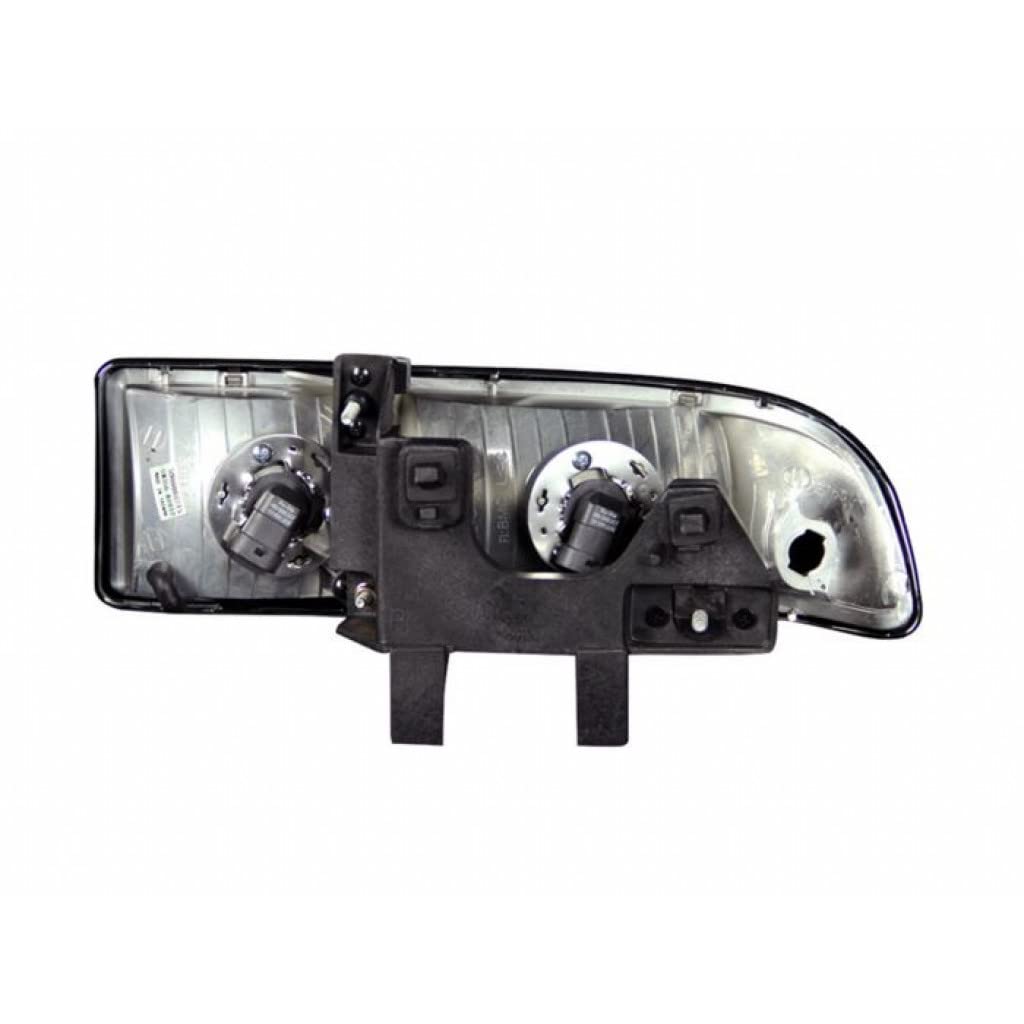 ANZO For Chevy S10 & Blazer 1998-2004 Crystal Clear Black Headlights | 111156 | Upgrade Your Truck's Style & Night Visibility