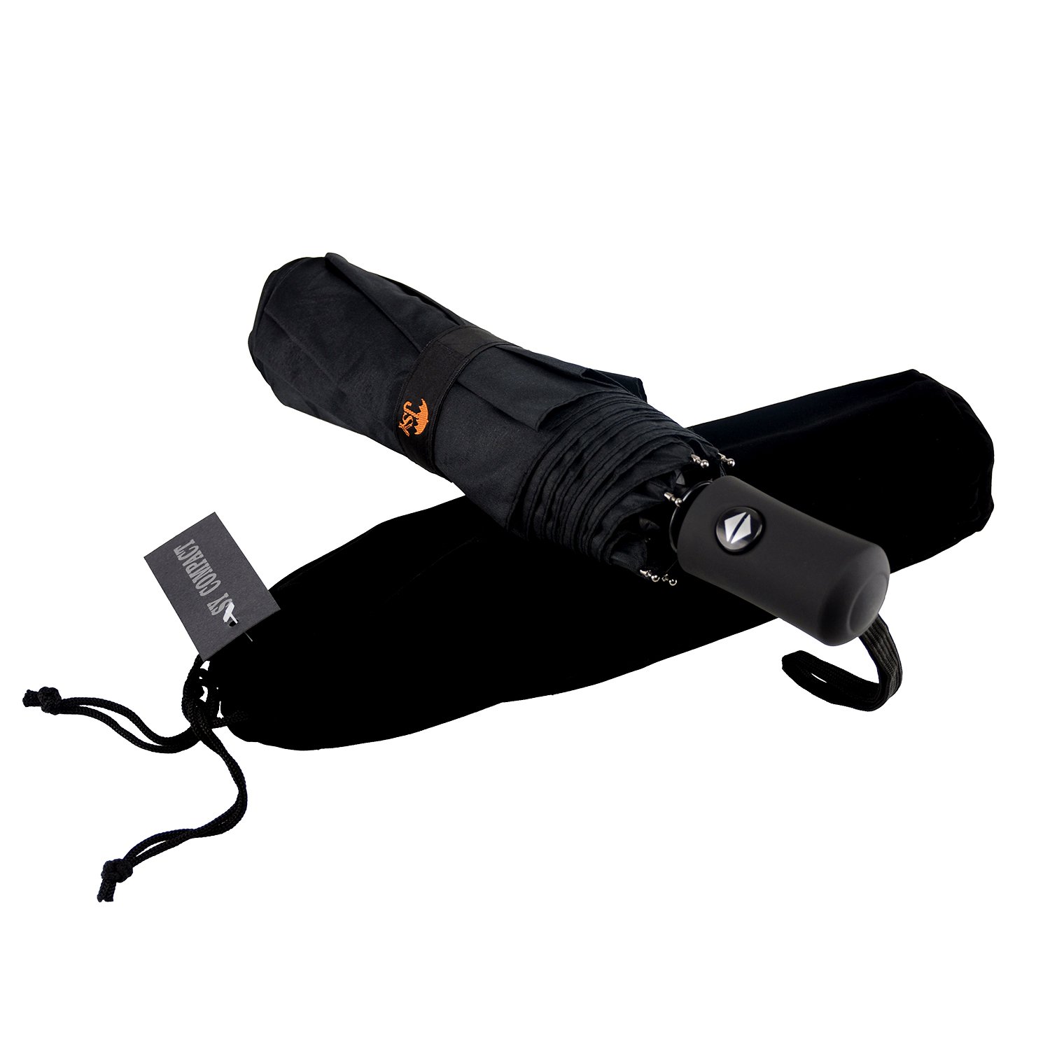 SY COMPACT Travel Umbrella - Windproof Automatic Open Close Umbrella with UV Protection - Perfect for Business Trips, Commuting & Outdoor Activities