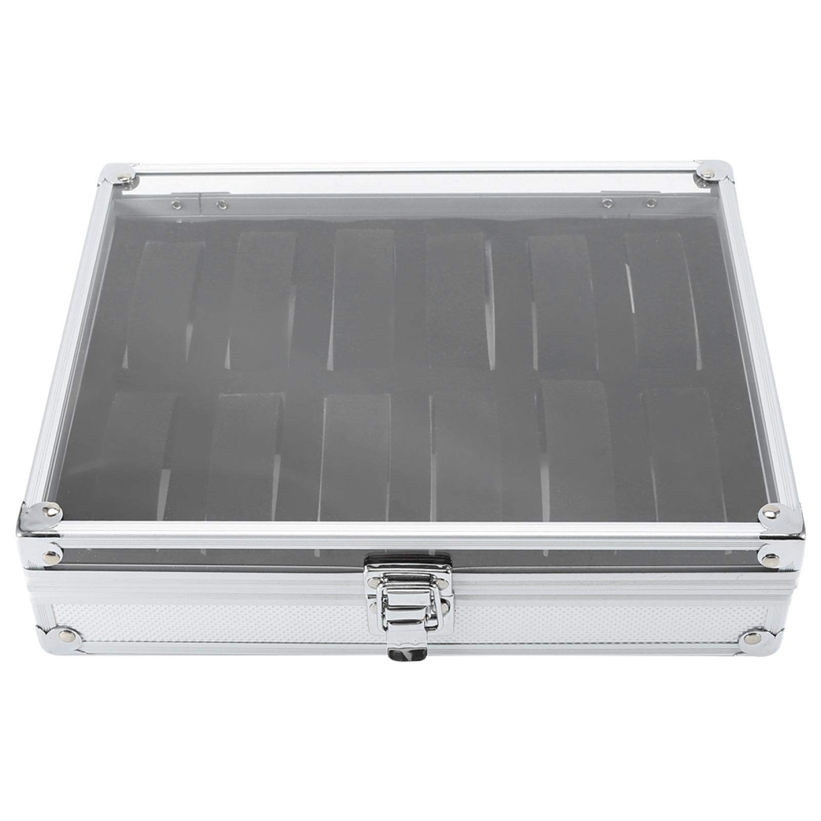 Premium Aluminum Watch Box - 12 Slots Luxury Watch & Jewelry Storage Organizer Case for Men & Women | Perfect for Watch Collection, Gift Giving & Travel Organization